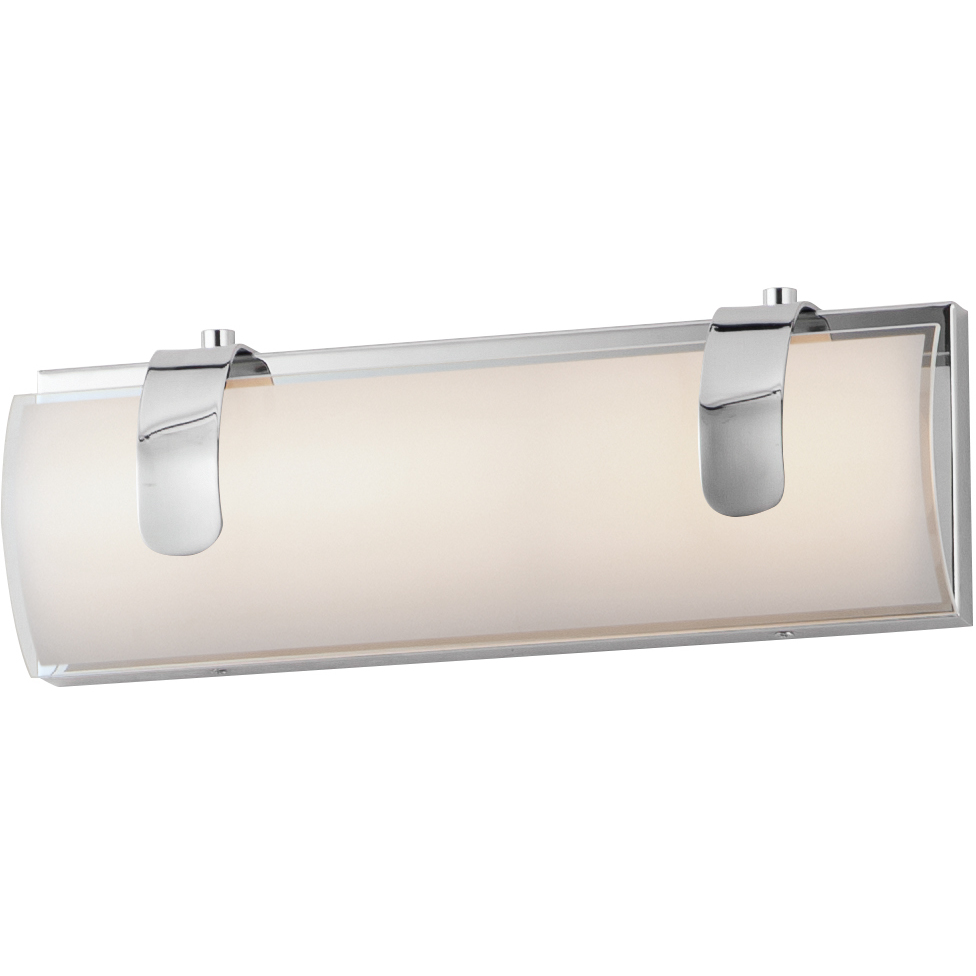 Clutch LED 13 inch Polished Chrome Bath Vanity Wall Light