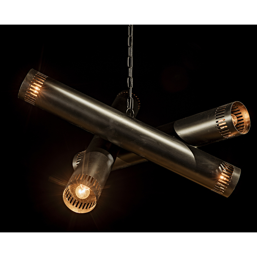 Javelin 6 Light 33 inch Matte Black Chandelier Ceiling Light