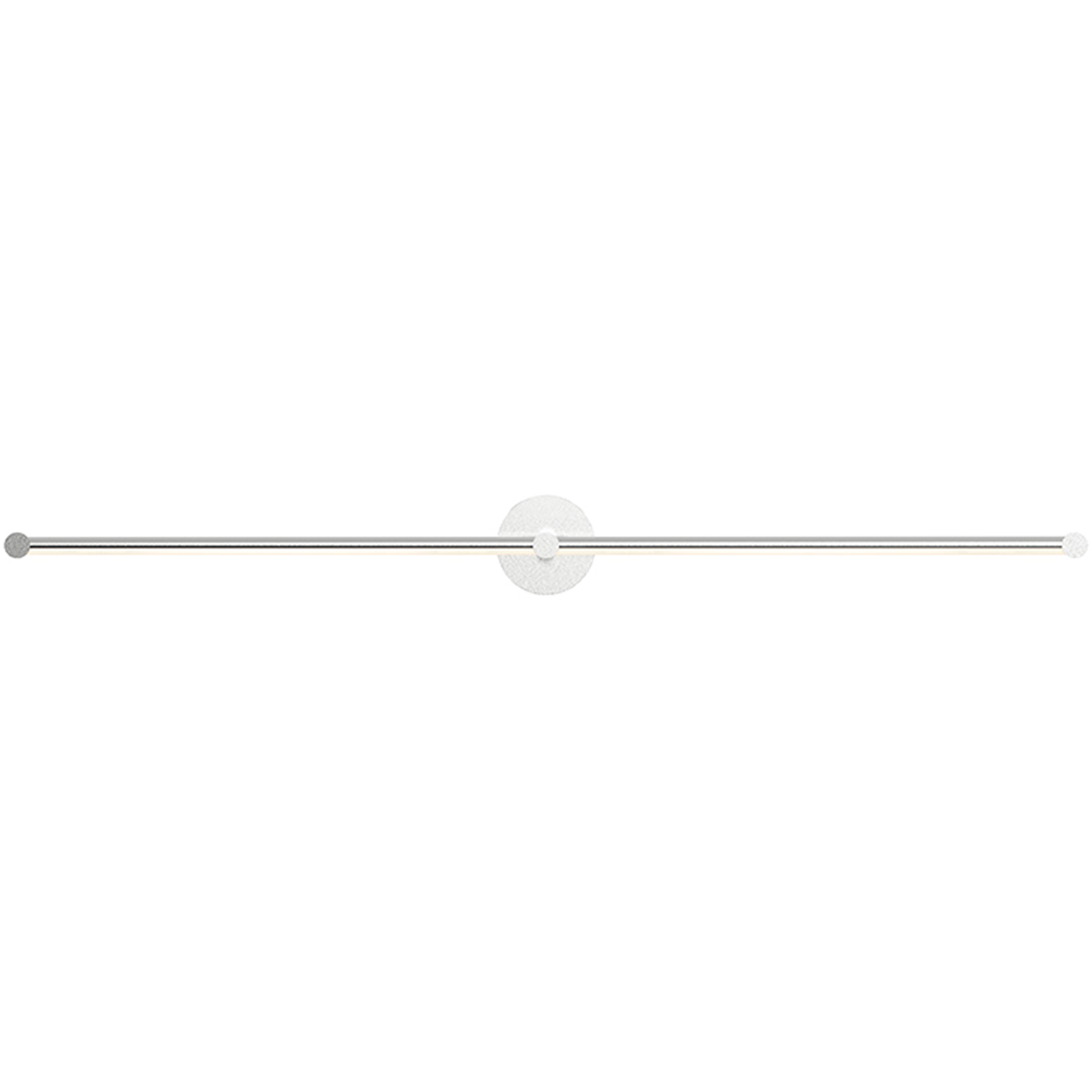 Purolinear 360 LED 49 inch Satin Chrome ADA Wall Bar Light Wall Light