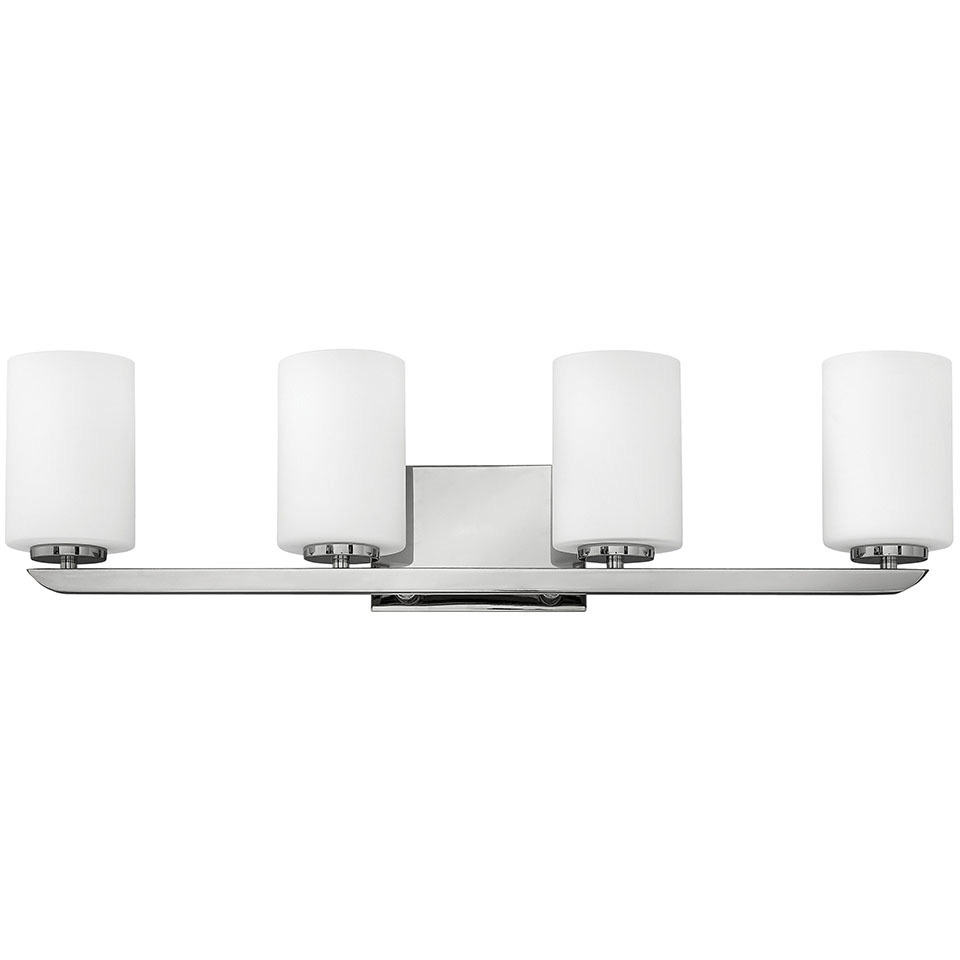 Kyra 4 Light 30 inch Polished Nickel Vanity Light Wall Light