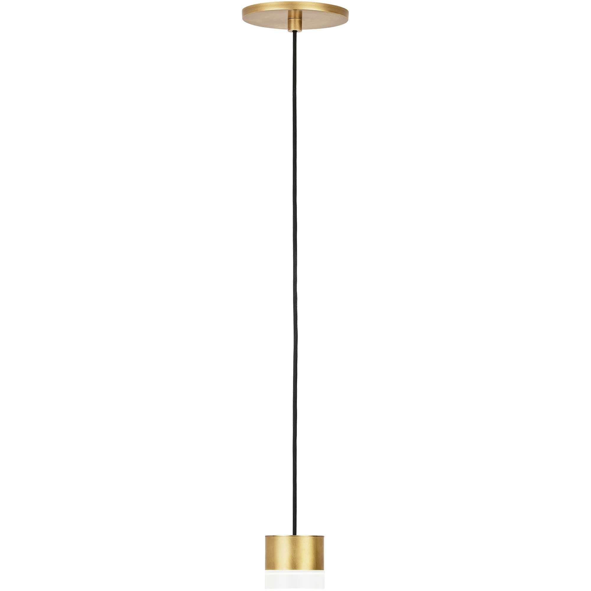Sean Lavin Gable LED Natural Brass Pendant Ceiling Light, Integrated LED