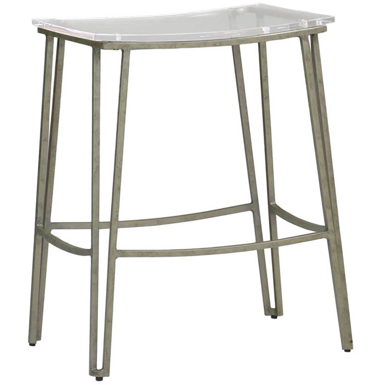 Pierce 24.5 inch Antique Silver Bar Counter Stool