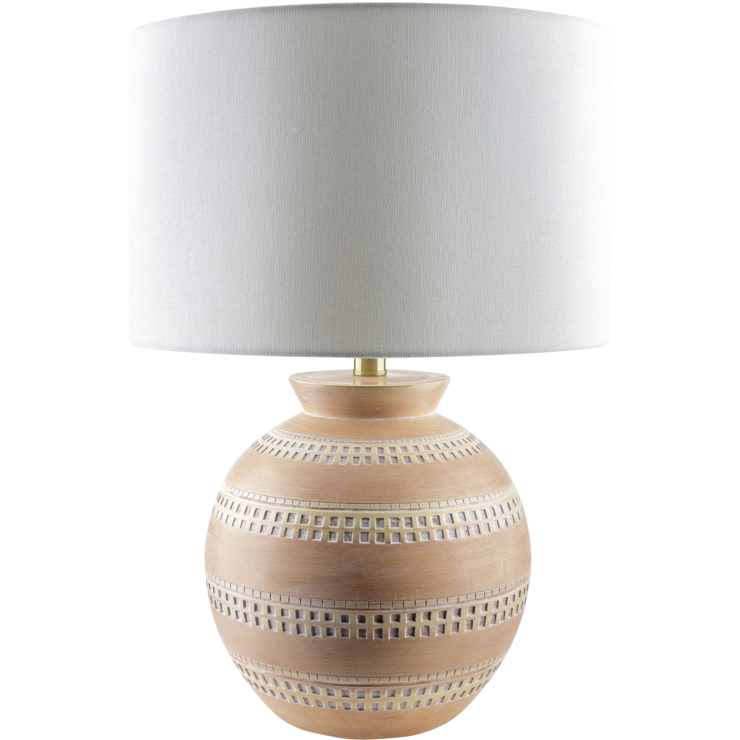 Atollo 21 inch 100 watt Brick Accent Table Lamp Portable Light