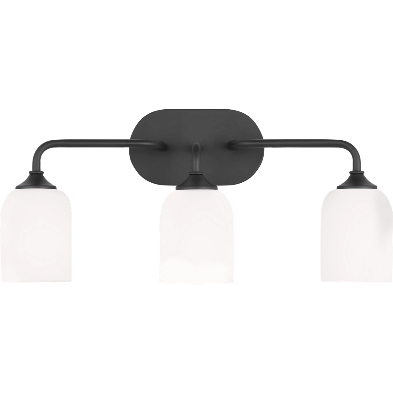 Emile 3 Light 22 inch Midnight Black Wall Bath Fixture Wall Light