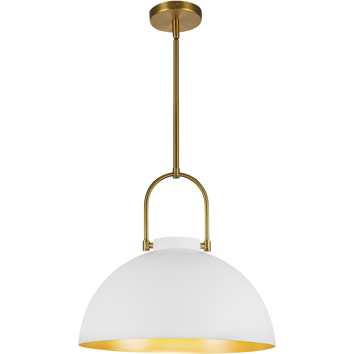 Alora Mood Harper 1 Light 15.75 inch White Pendant Ceiling Light