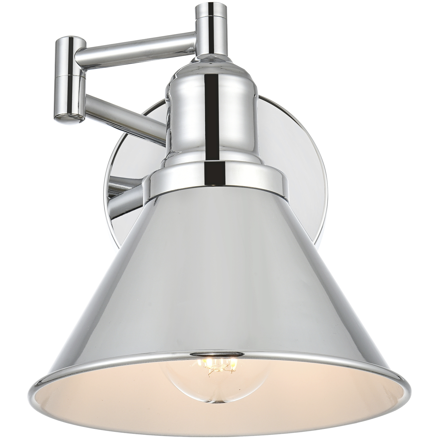 Judson 12 inch 40 watt Chrome Swing Arm Wall Sconce Wall Light