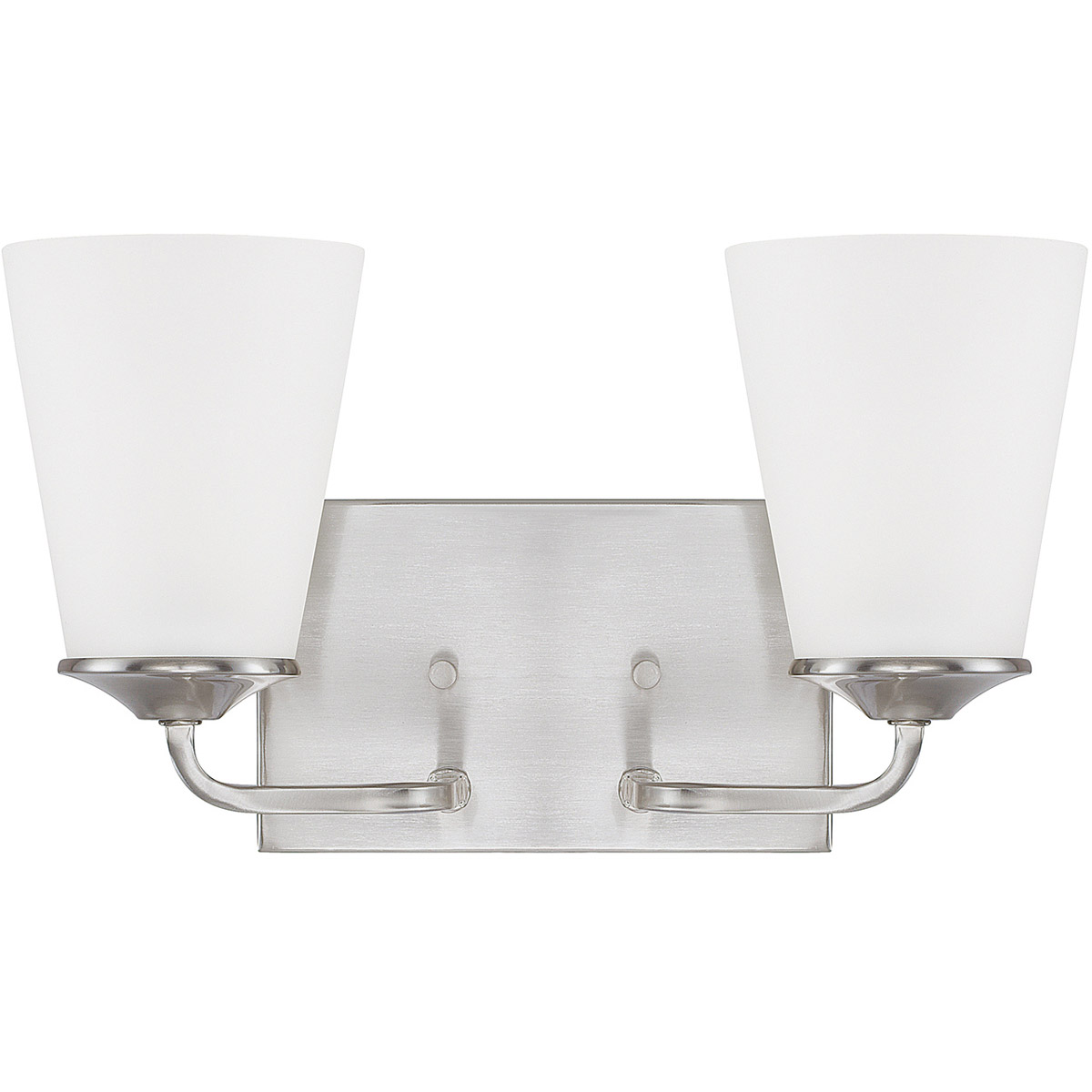 Braylon 2 Light 14 inch Brushed Nickel Vanity Light Wall Light