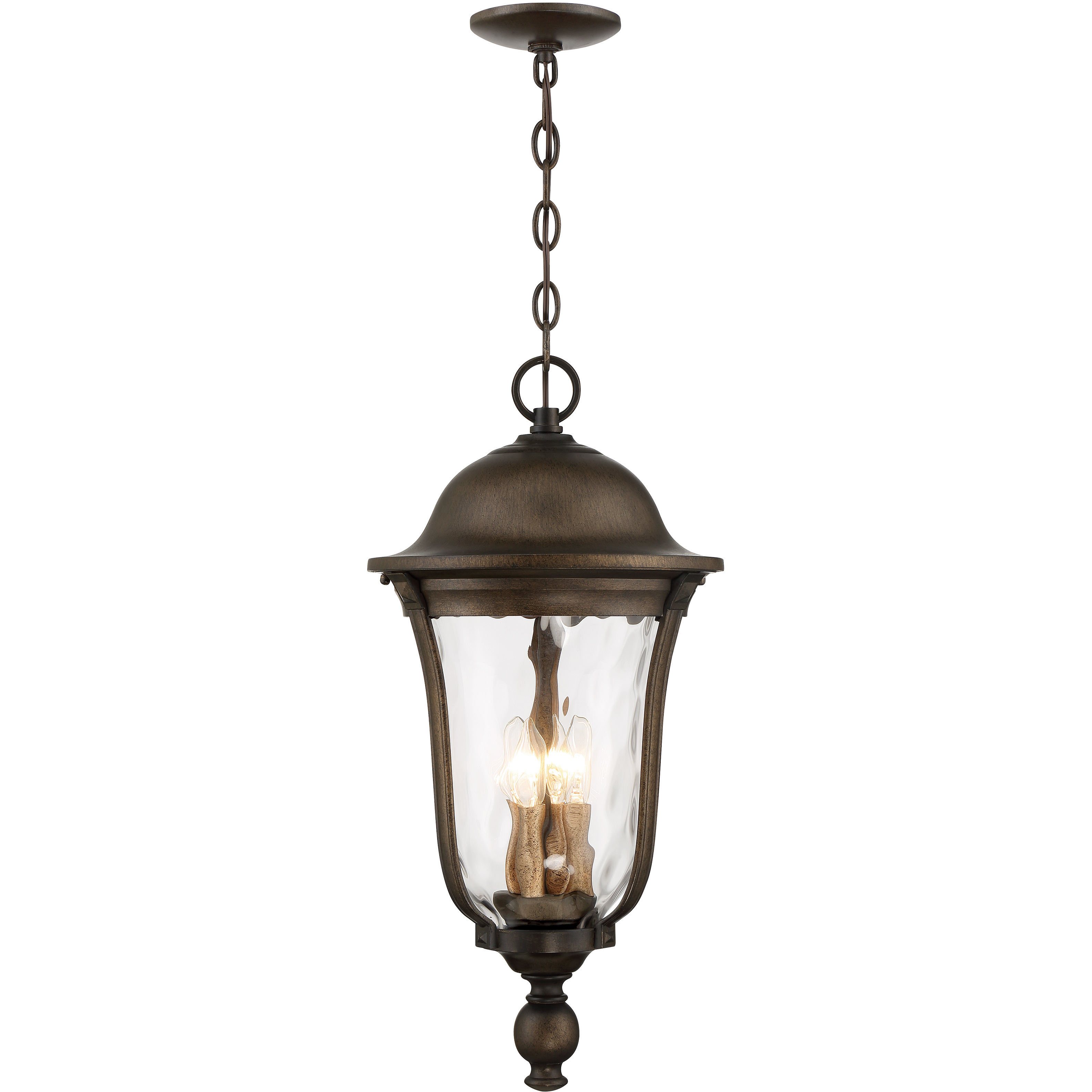 Havenwood 3 Light 9.5 inch Tavira Bronze And Alder Silver Outdoor Hanging Light, The Great Outdoors