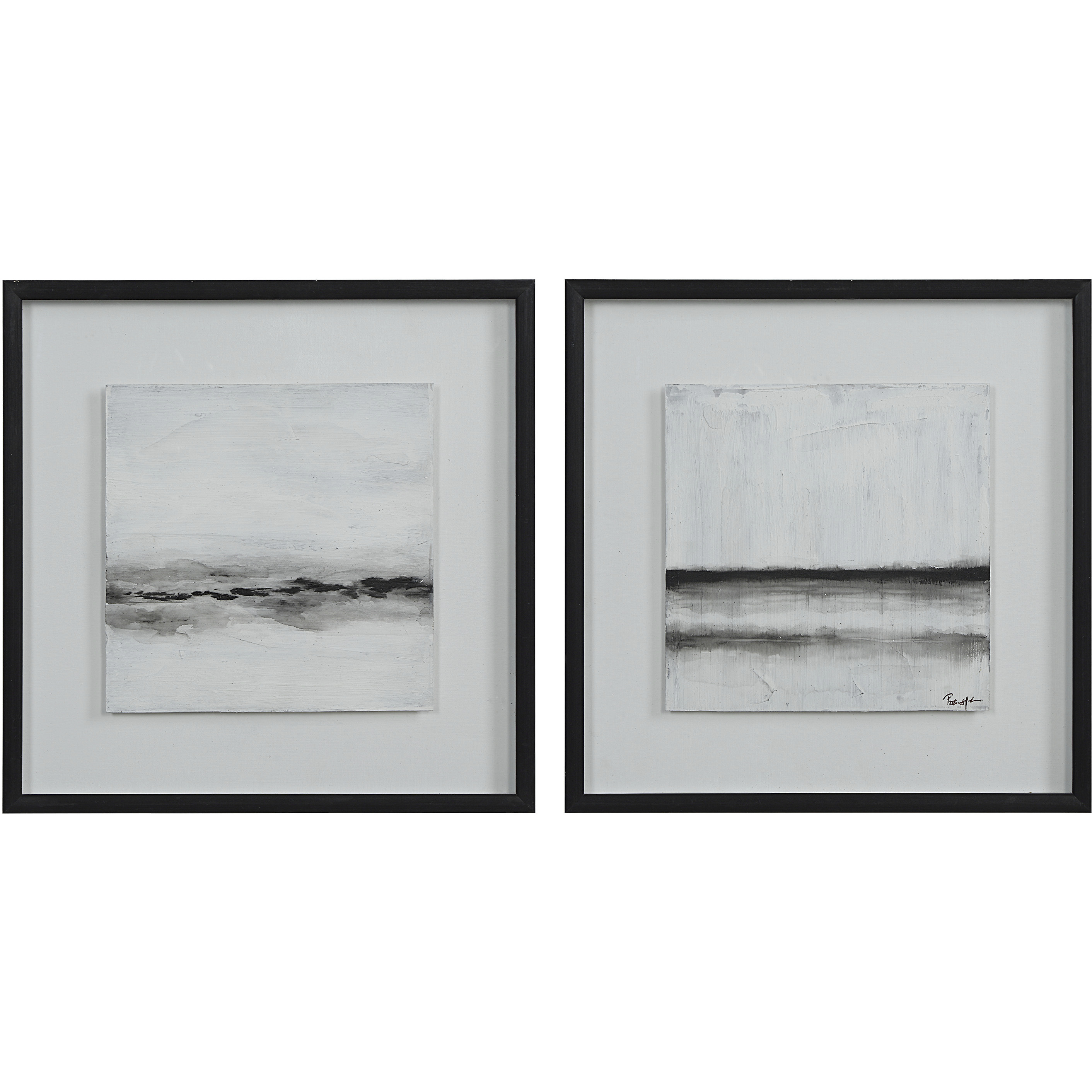 Tangelo Matte Finish, Textured Wall Art, Set of 2