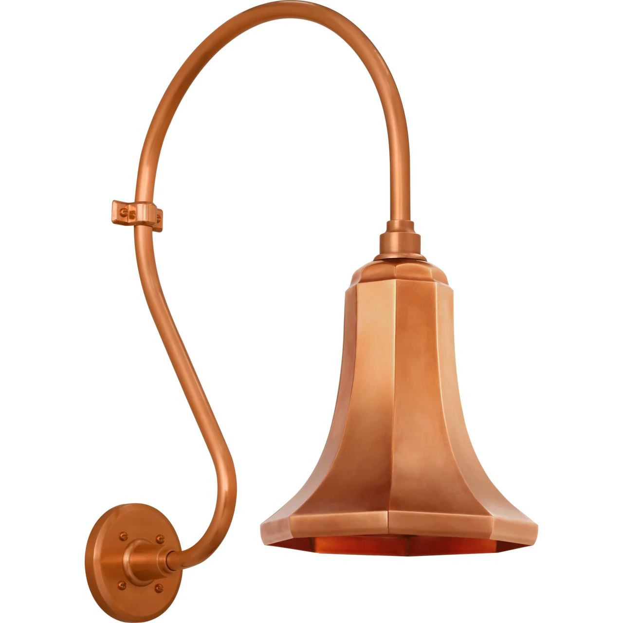 Thomas O'Brien Academy Barn Light LED 24 inch Soft Copper Larrabee Barn Light in 9.25" Soft Copper Savannah Shade