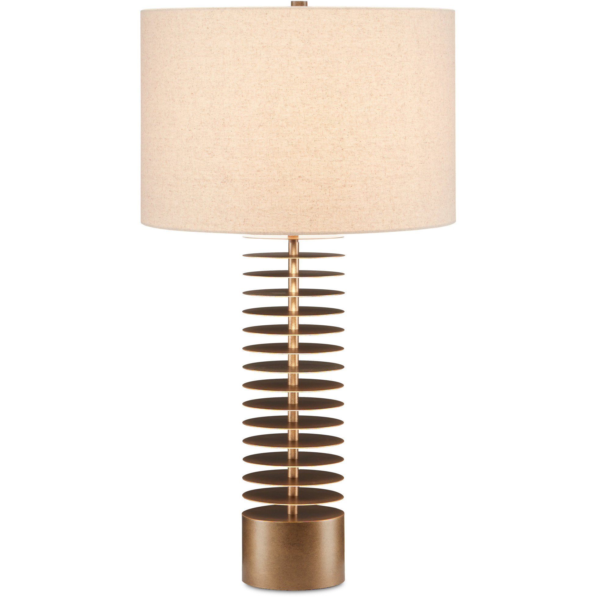 Walwyn 33.25 inch 150 watt Antique Brass Table Lamp Portable Light