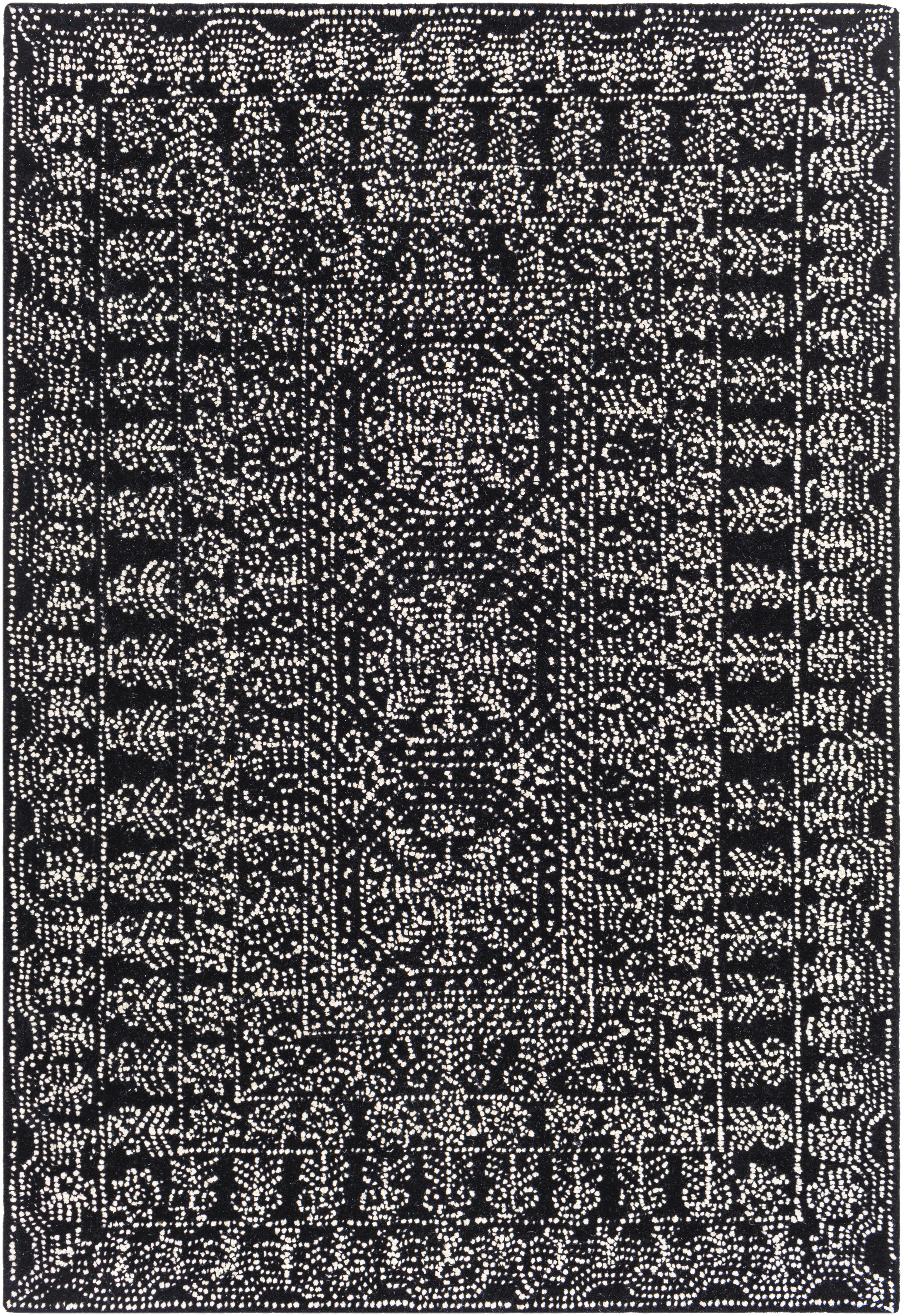 Corfu 36 X 24 inch Black Rug in 2 x 3, Rectangle