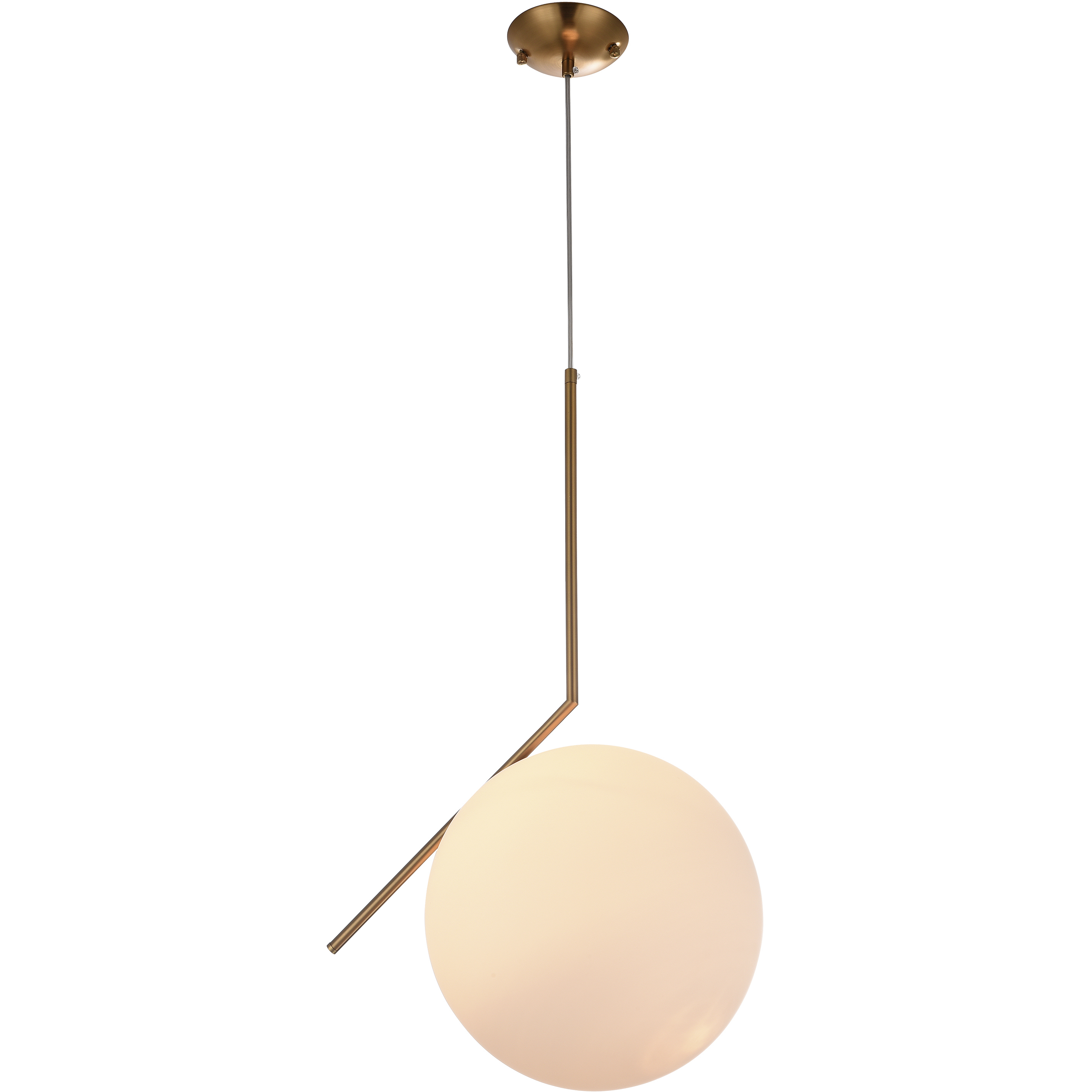 Canada 1 Light 12 inch Brass Pendant Ceiling Light