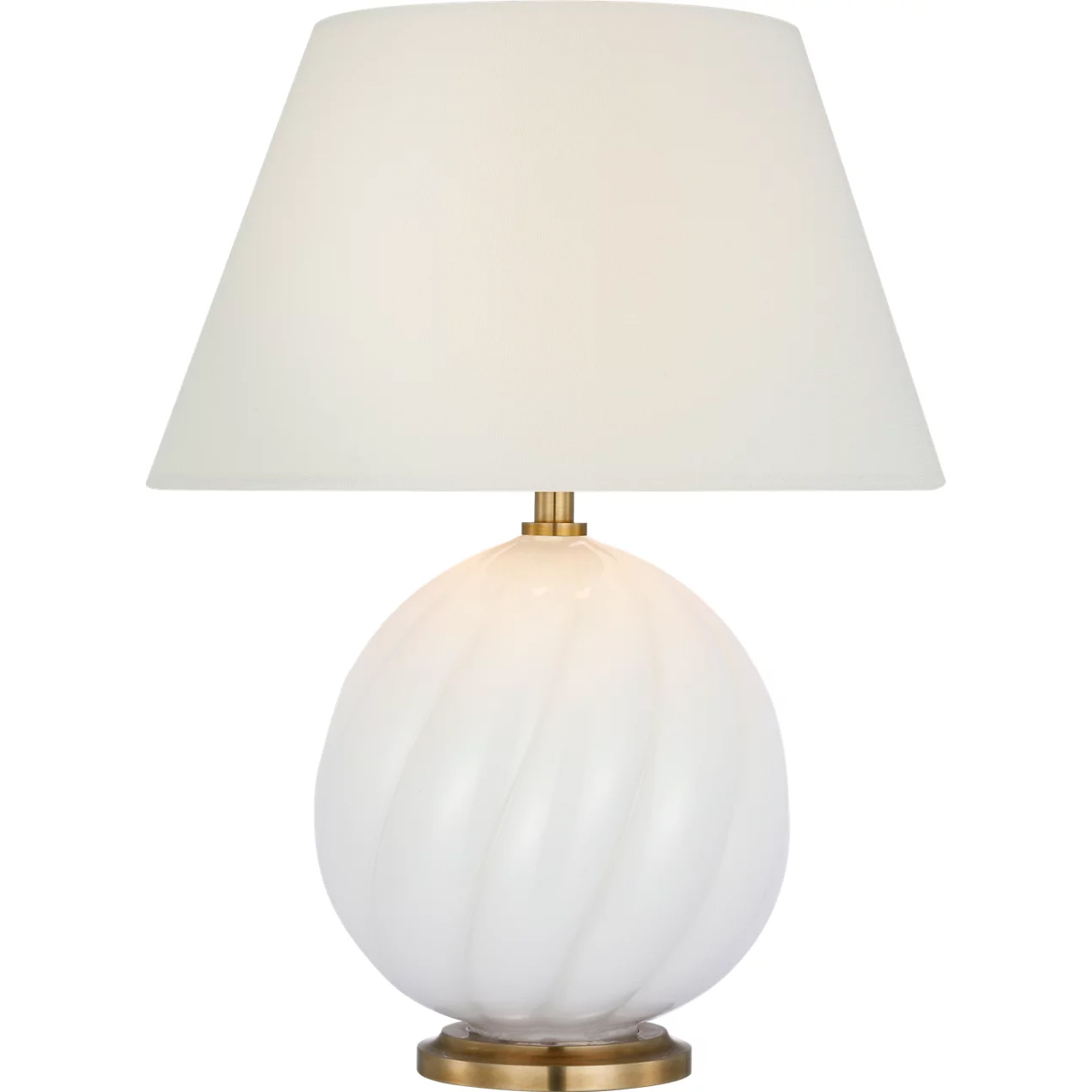Julie Neill Talia 13 inch 2 watt White Glass Cordless Accent Lamp Portable Light