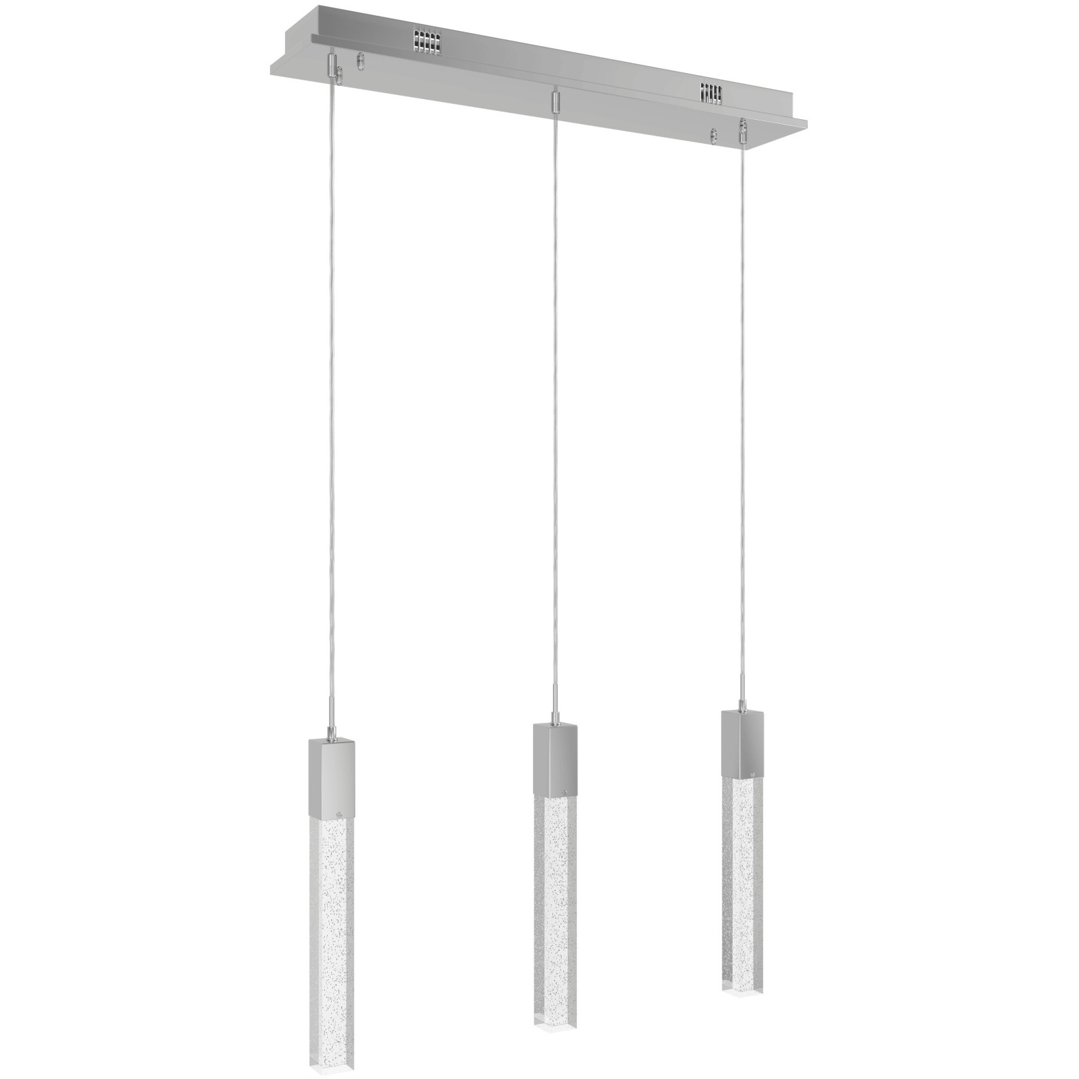Original Glacier Avenue LED 7 inch Polished Chrome Multi Port Pendant Ceiling Light in Bubbled