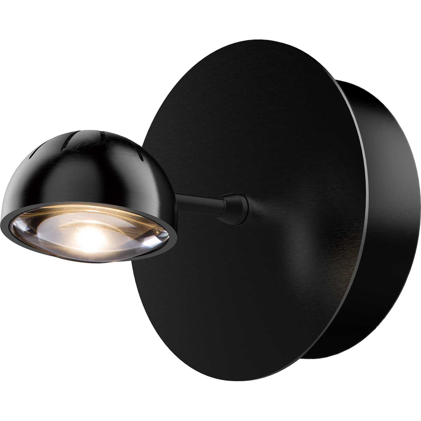 Horoscope 1 Light Satin Dark Gray Wall Sconce Wall Light