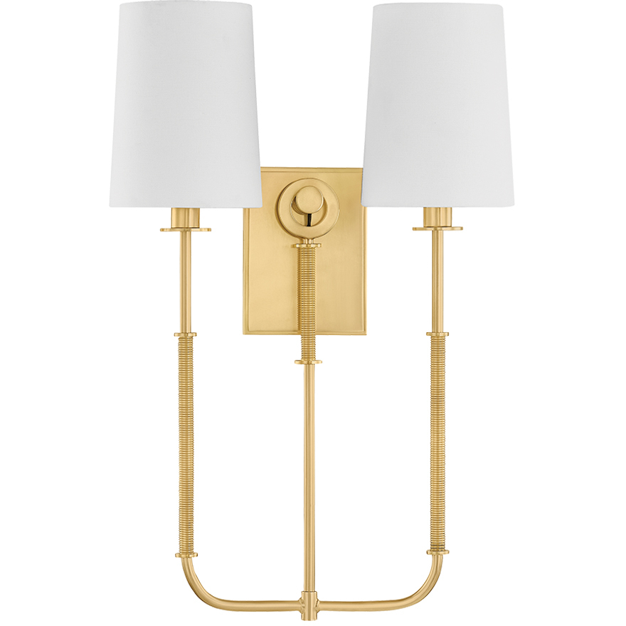 Glenmont Wall Sconce Wall Light in Aged Brass