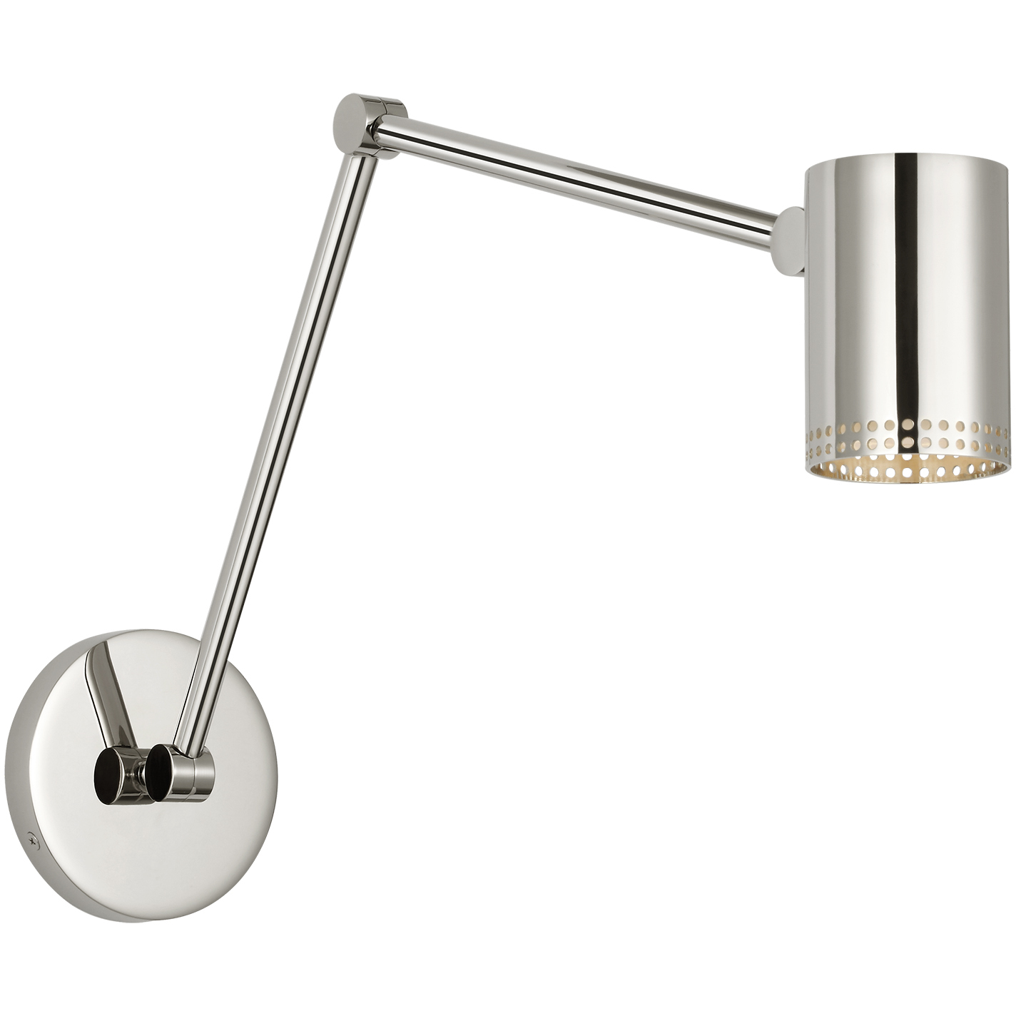 Kelly Wearstler Precision 15 inch 6 watt Polished Nickel Double Library Light Wall Light