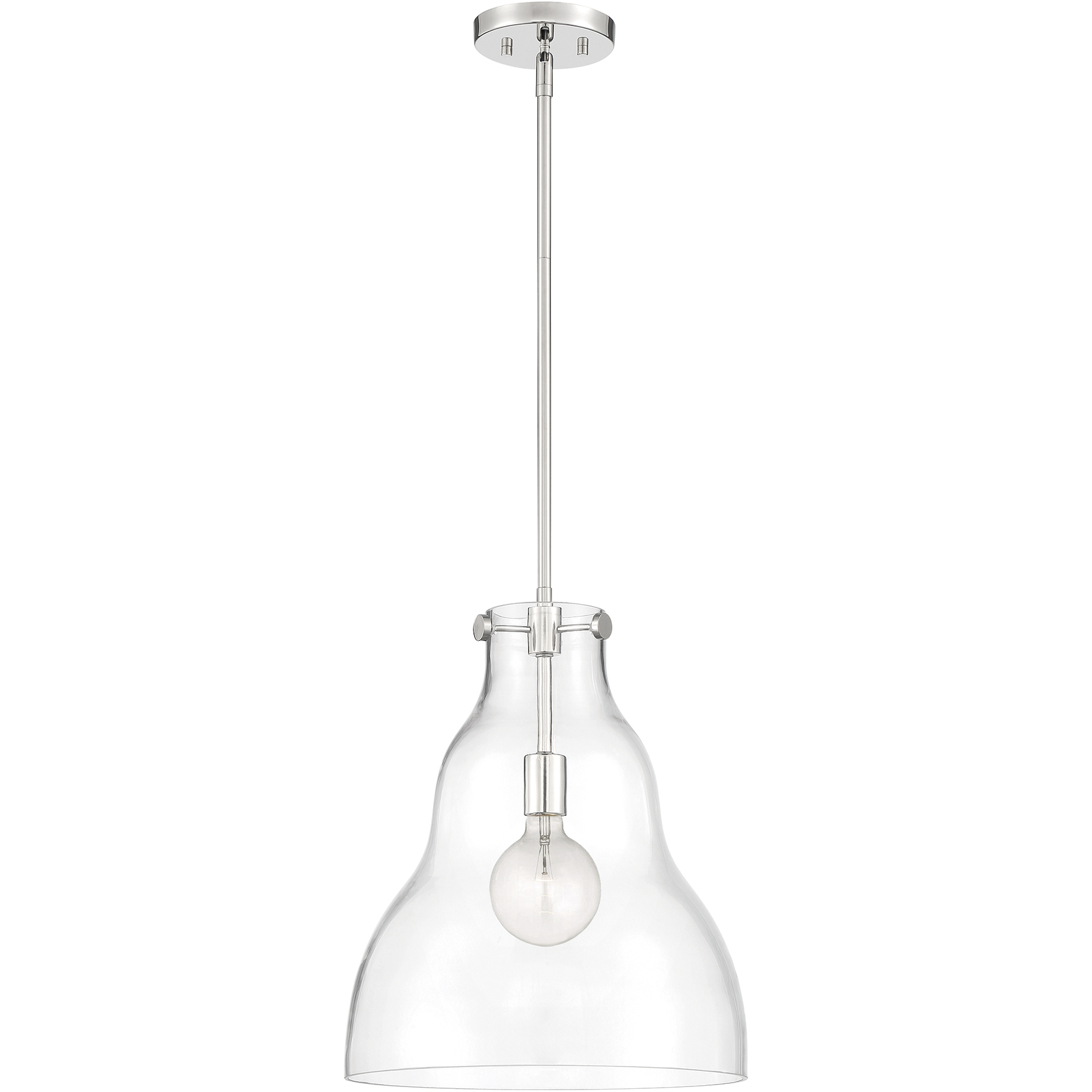 Lakeview 1 Light 14 inch Polished Nickel Pendant Ceiling Light