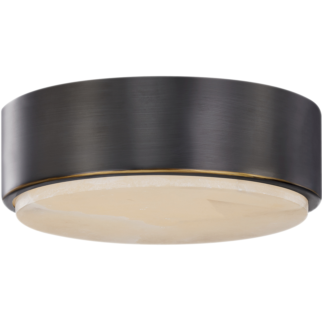 Blanco LED 7.88 inch Urban Bronze/Alabaster Flush Mount Ceiling Light