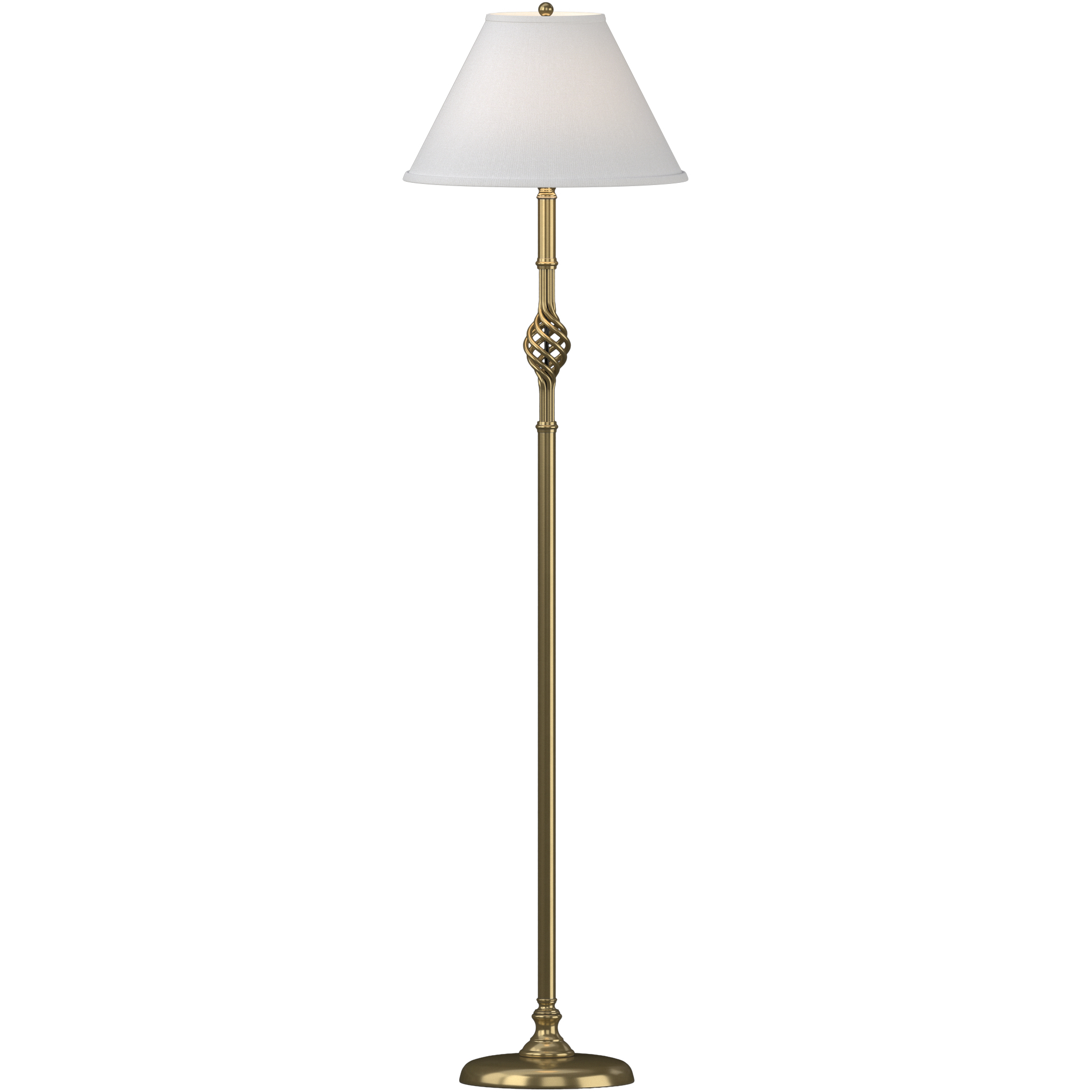 Twist Basket 54.75 inch 150 watt Modern Brass Floor Lamp Portable Light in Natural Anna