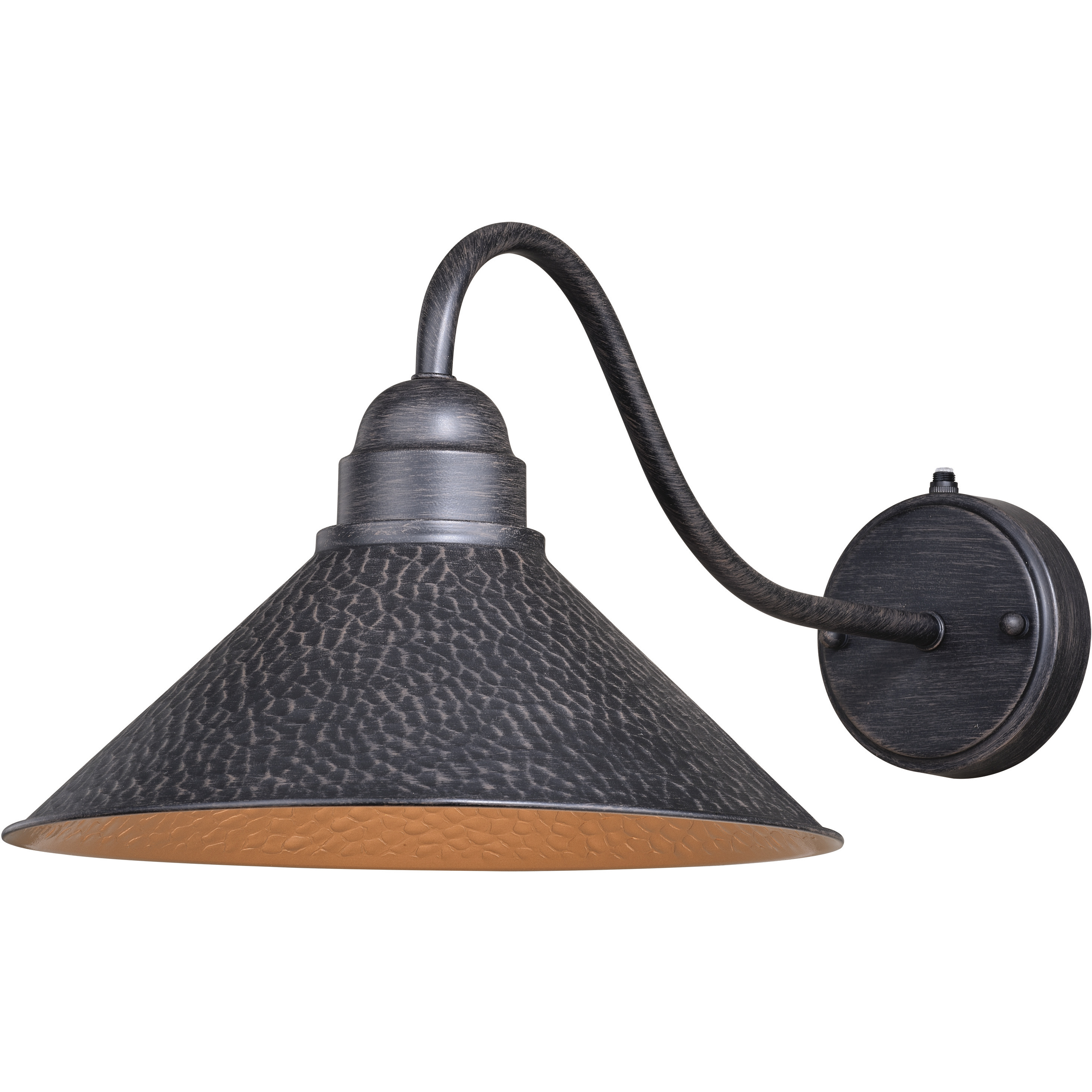 Outland LED 9.5 inch Aged Iron and Light Gold Outdoor Wall