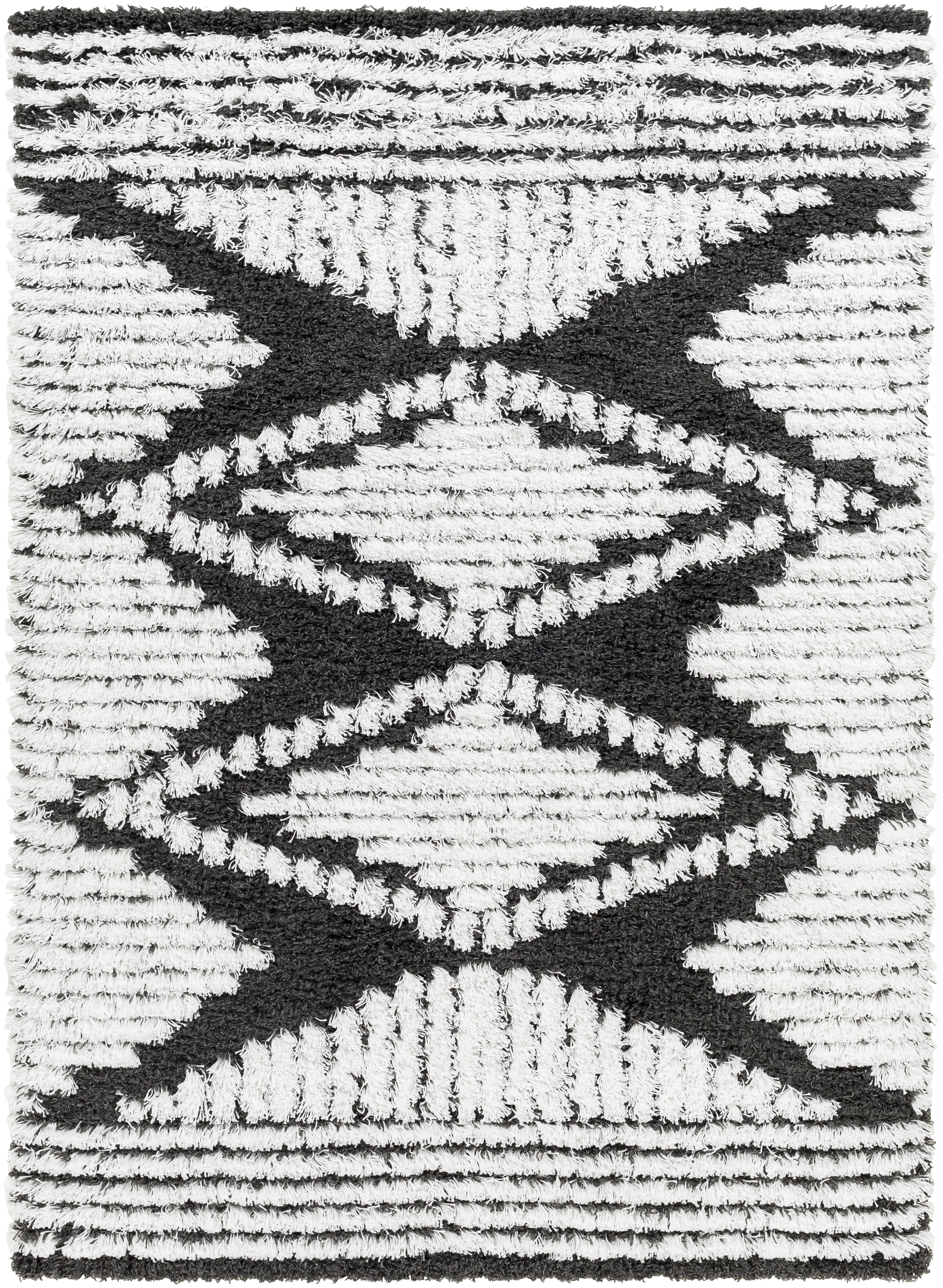 Urban Shag 87 X 63 inch Black Rug, Rectangle