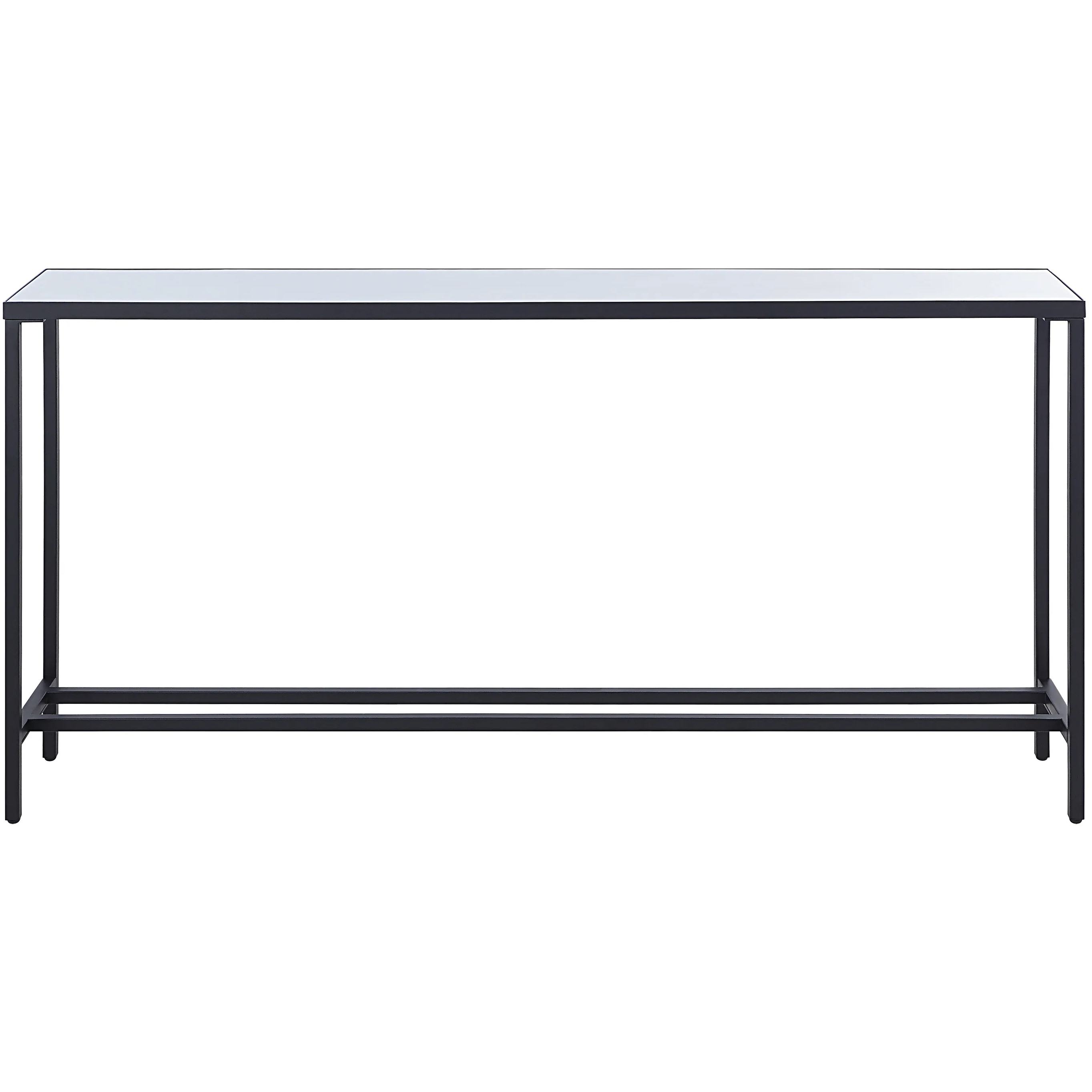 Bodin 60 inch Matte Black and White Console Table