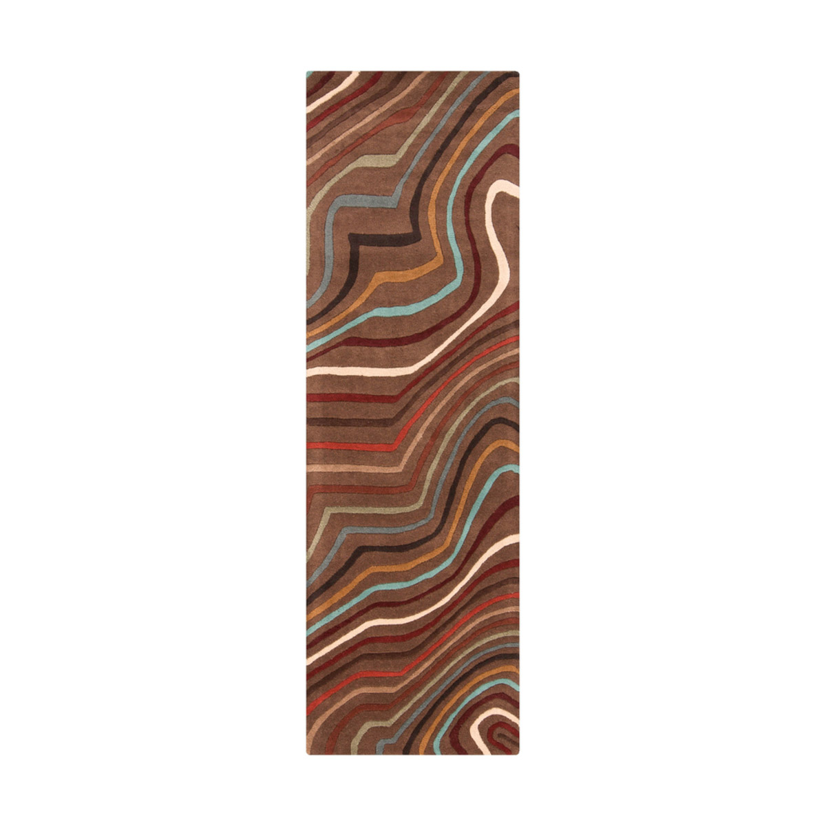 Forum 117 X 117 inch Dark Red/Dark Brown/Khaki/Garnet/Aqua/Tan/Moss Rugs, Wool