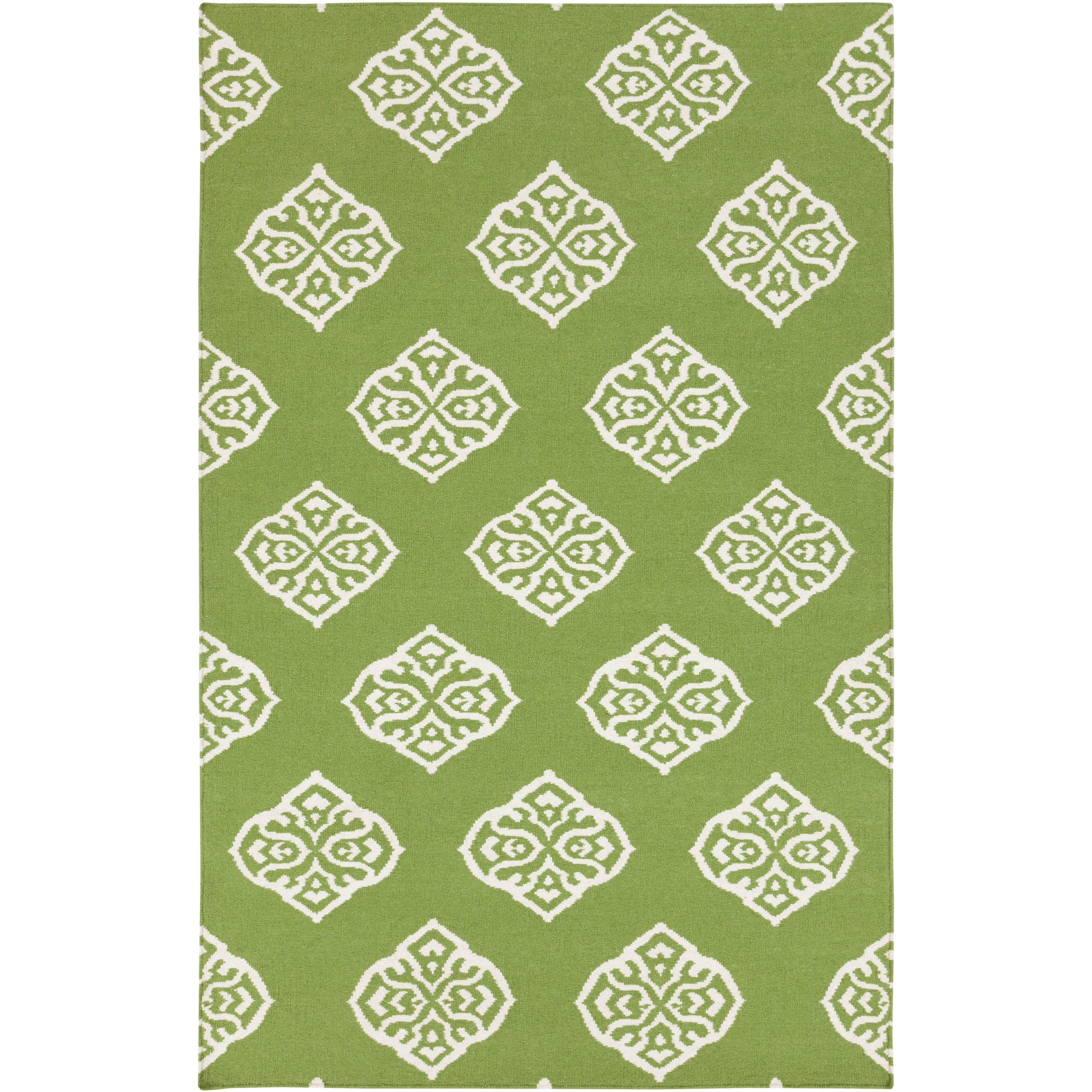 Frontier 66 X 42 inch Grass Green, Cream Rug