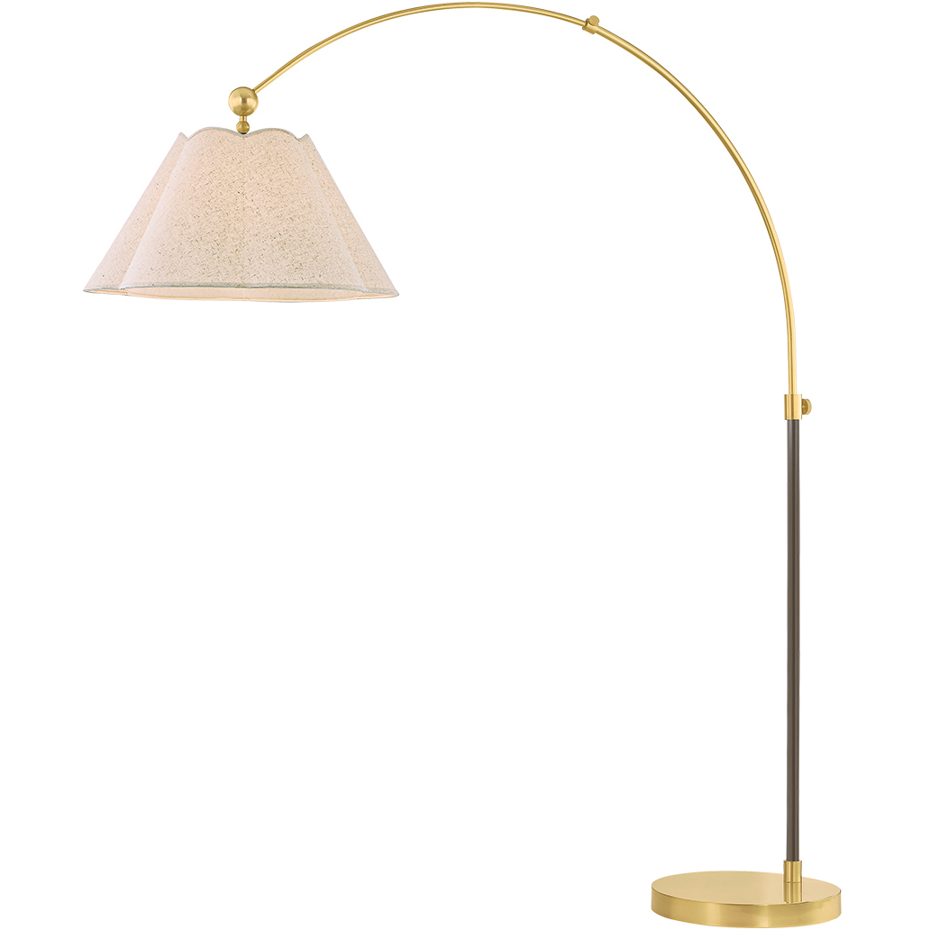 Janie 69.75 inch 25.00 watt Aged Brass/True Bronze Floor Lamp Portable Light
