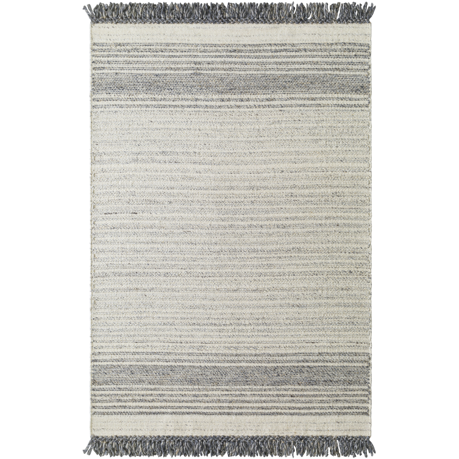 Lucie 36 X 24 inch Ash/Light Silver/Sage Handmade Rug in 2 x 3