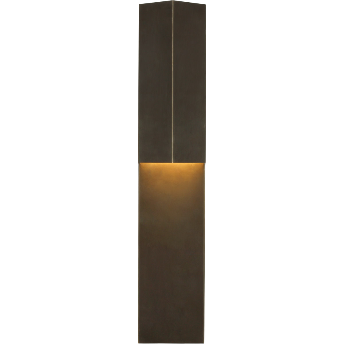 Kelly Wearstler Rega LED 24 inch Bronze Outdoor Folded Sconce