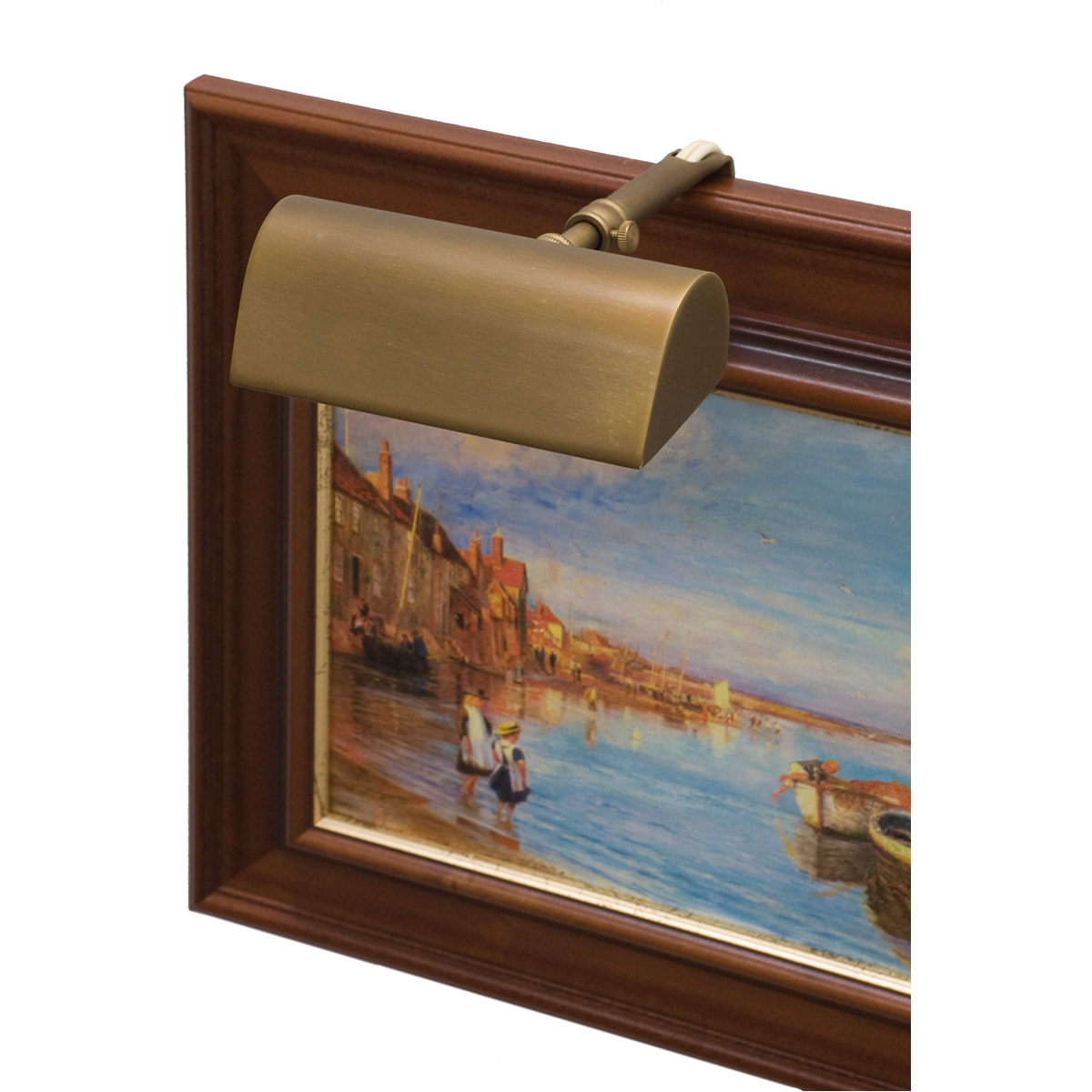 Classic Traditional 15 watt 5 inch Weathered Brass Picture Light Wall Light