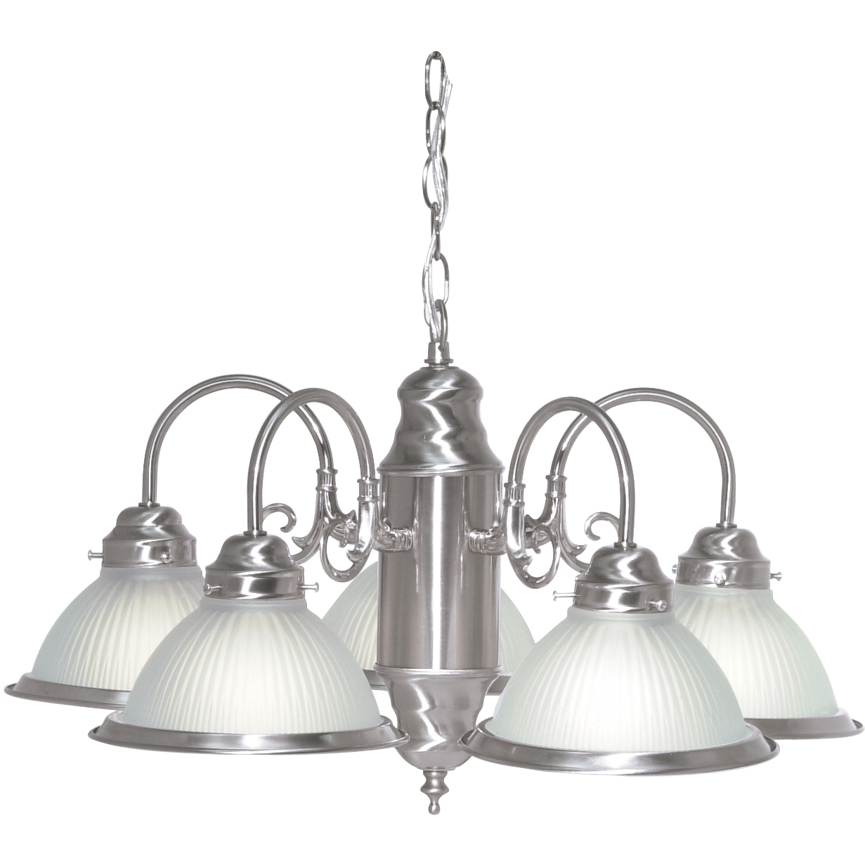 Brentwood 5 Light 22 inch Brushed Nickel Chandelier Ceiling Light