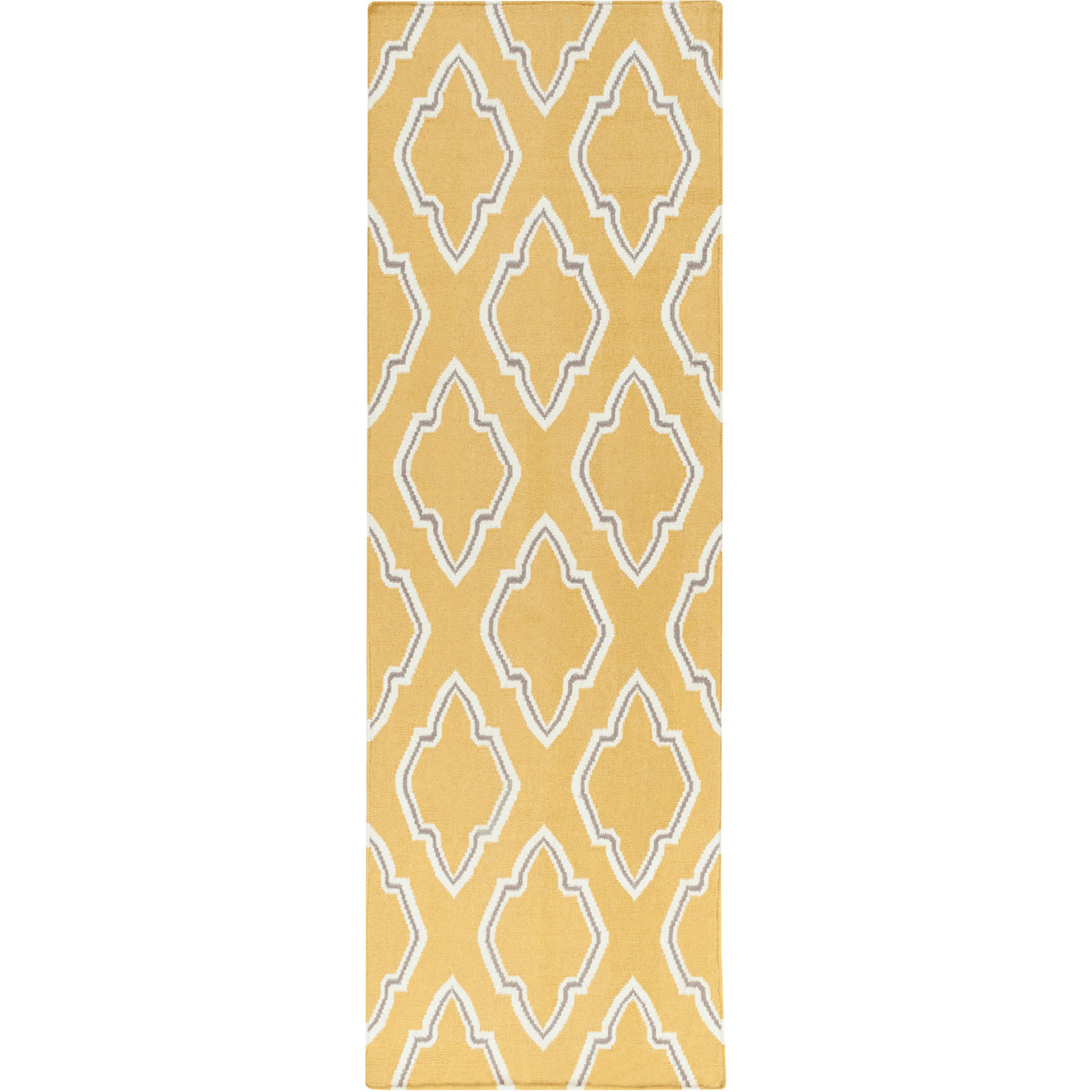 Fallon 96 X 30 inch Mustard, Cream, Medium Gray Rug