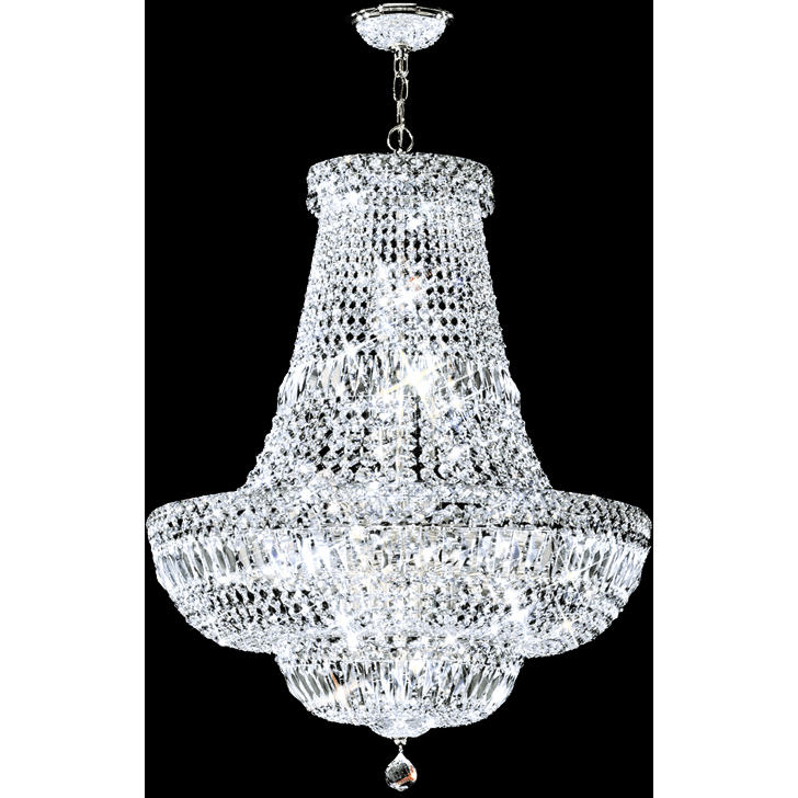 Prestige 22 Light 22 inch Silver Chandelier Ceiling Light