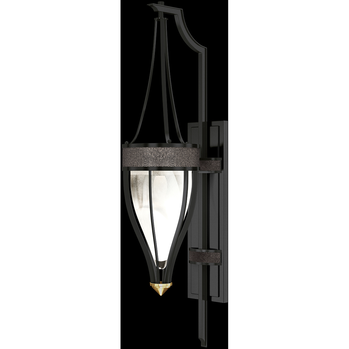 Mirage 1 Light 7.5 inch Black Sconce Wall Light