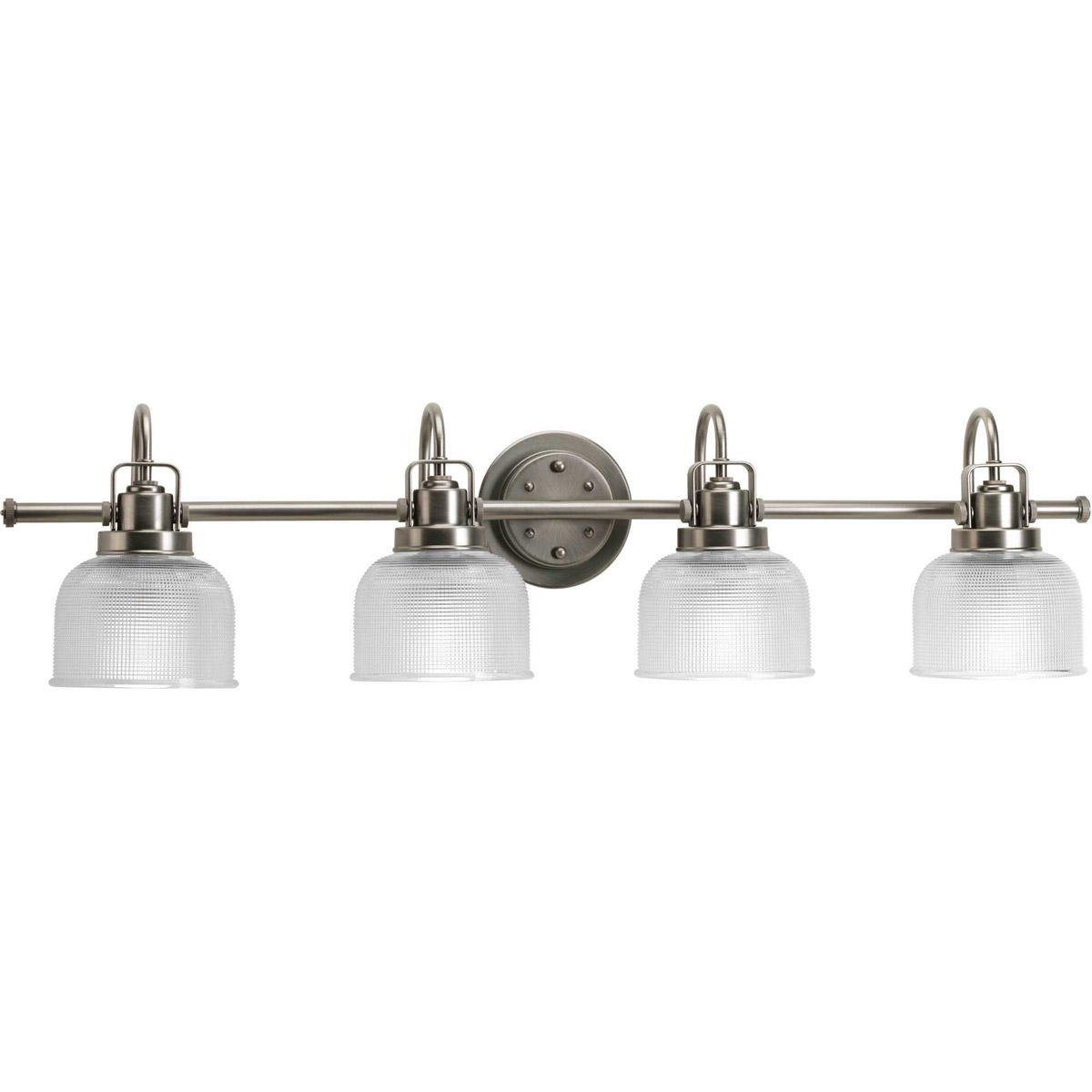Archie 4 Light 35.5 inch Antique Nickel Bath Vanity Wall Light