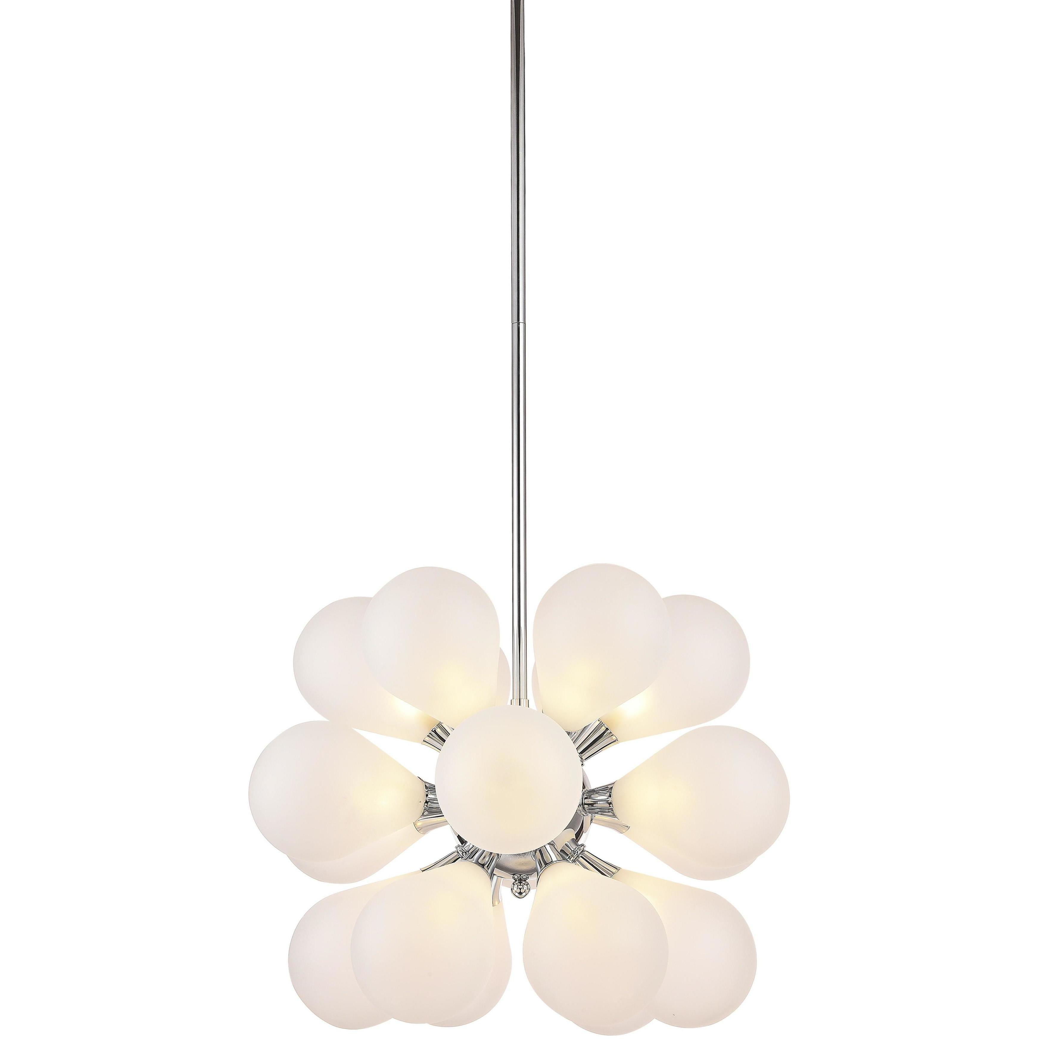 Canada 19 Light 23.6 inch Chrome Chandelier Ceiling Light