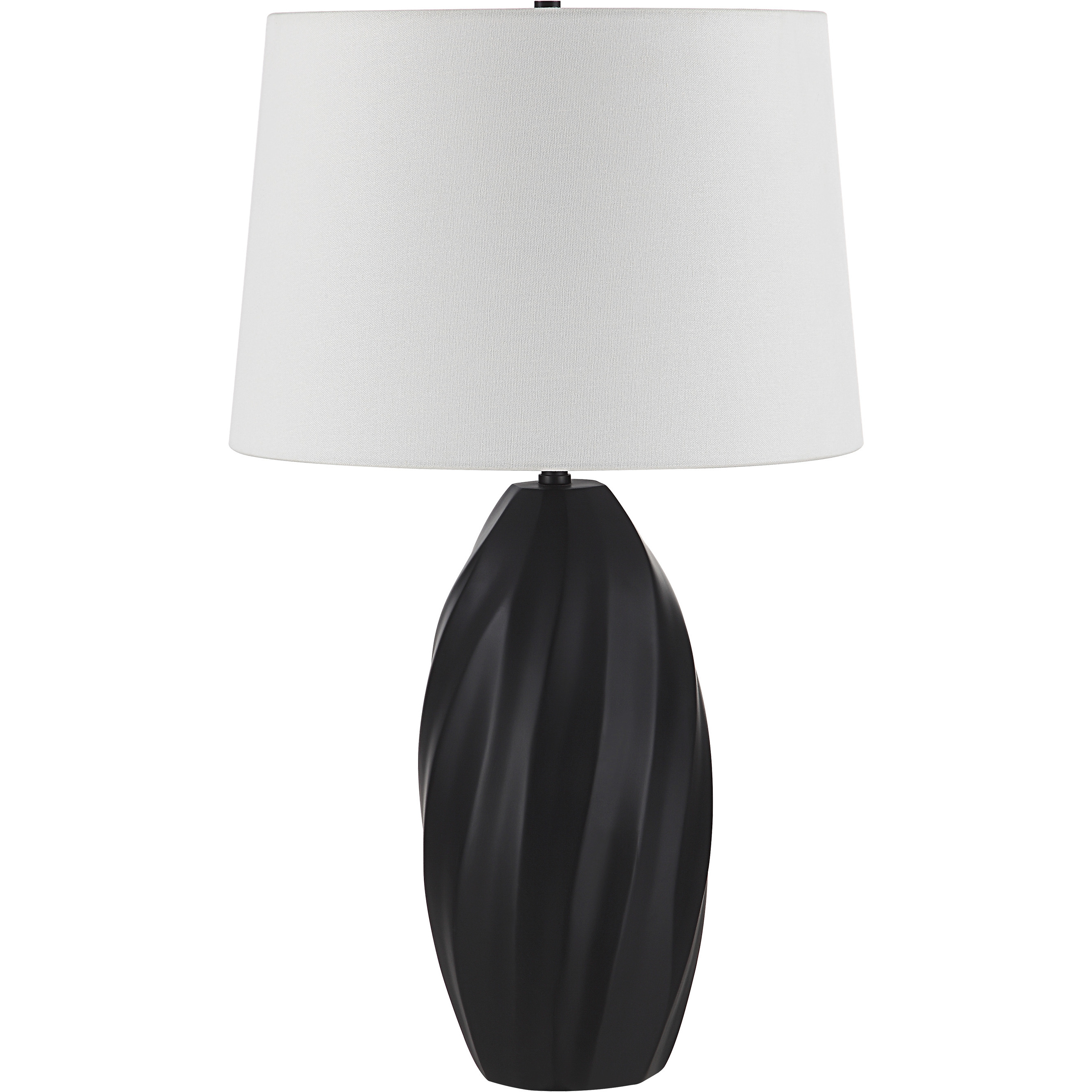 Alicent 25.5 inch 100 watt Matte Black Table Lamp Portable Light