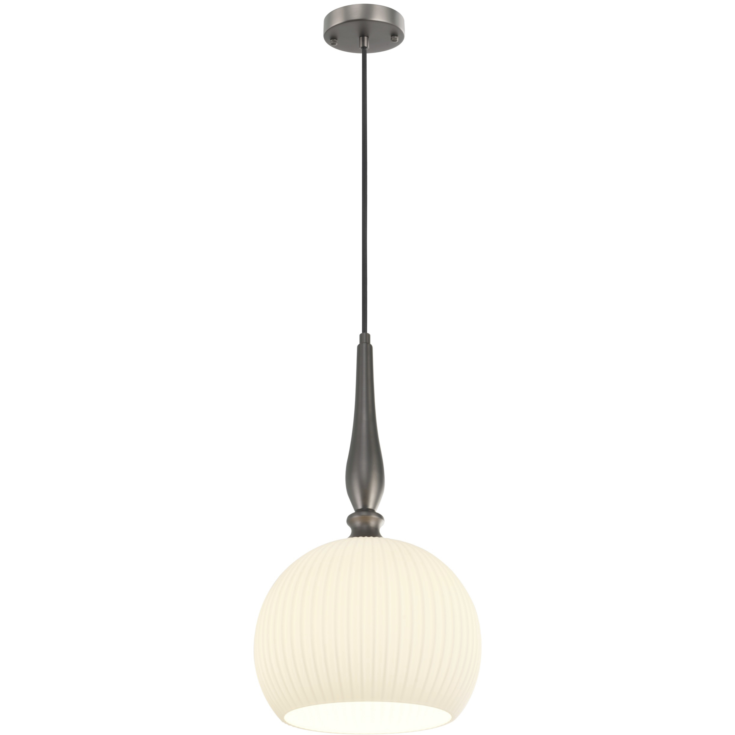 Kate 1 Light 13.8 inch Graphite Pendant Ceiling Light