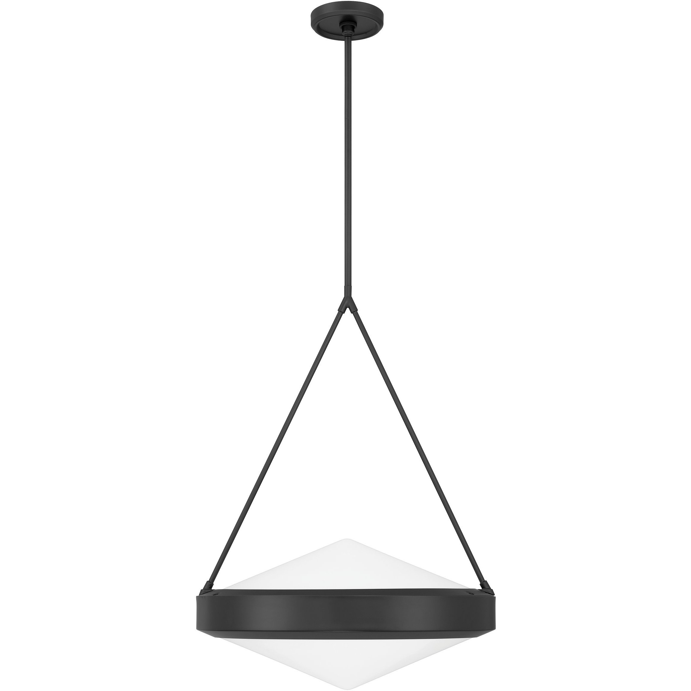 Agate 4 Light 20 inch Matte Black Pendant Ceiling Light