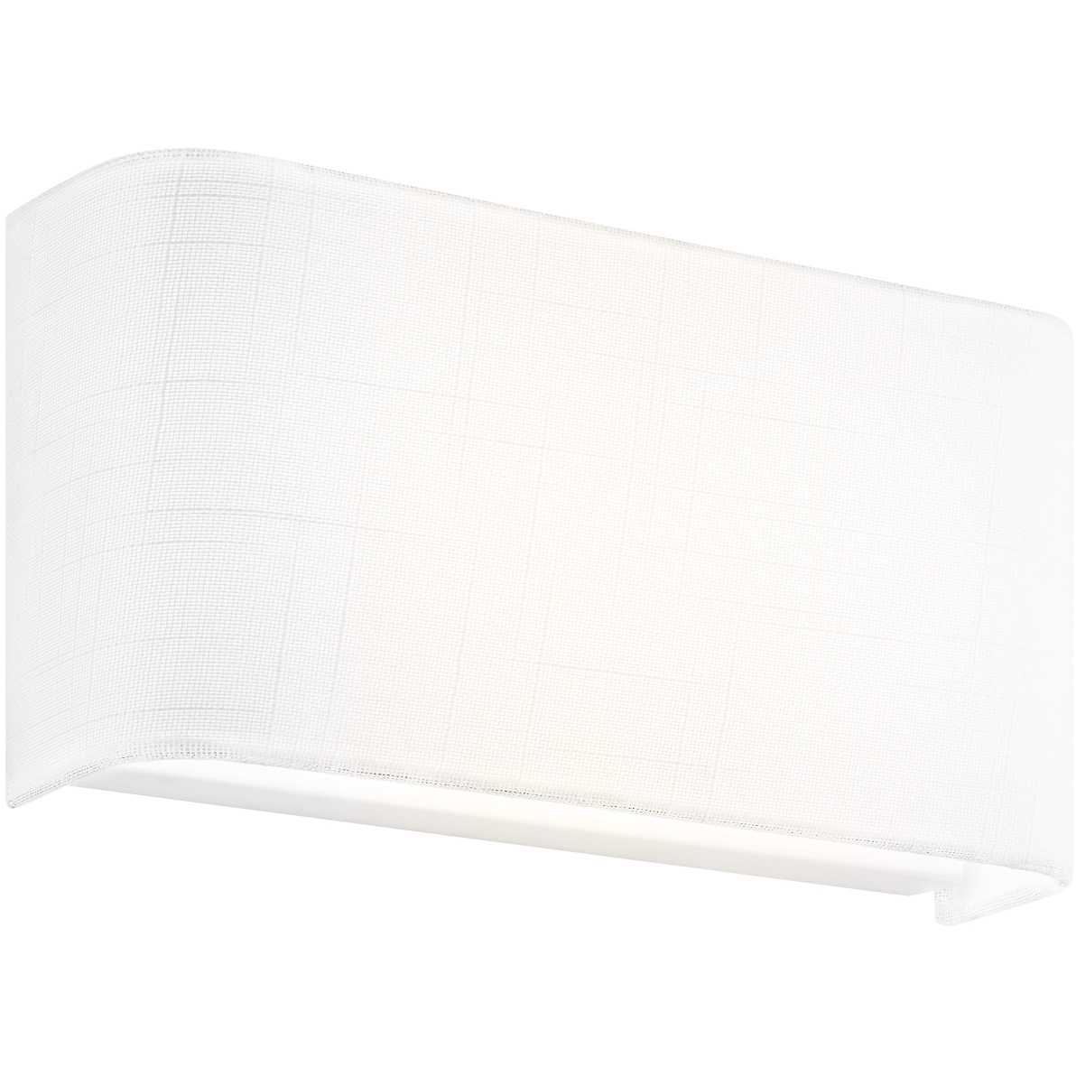 Textile Collection - Marco Family 10 inch White Linen ADA Wall Sconce Wall Light, EVOLV
