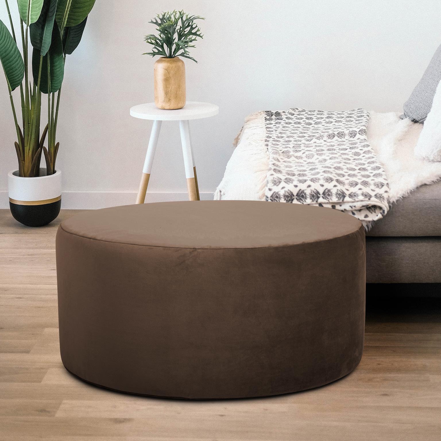 Bella 18 inch Deep Chocolate Brown Ottoman