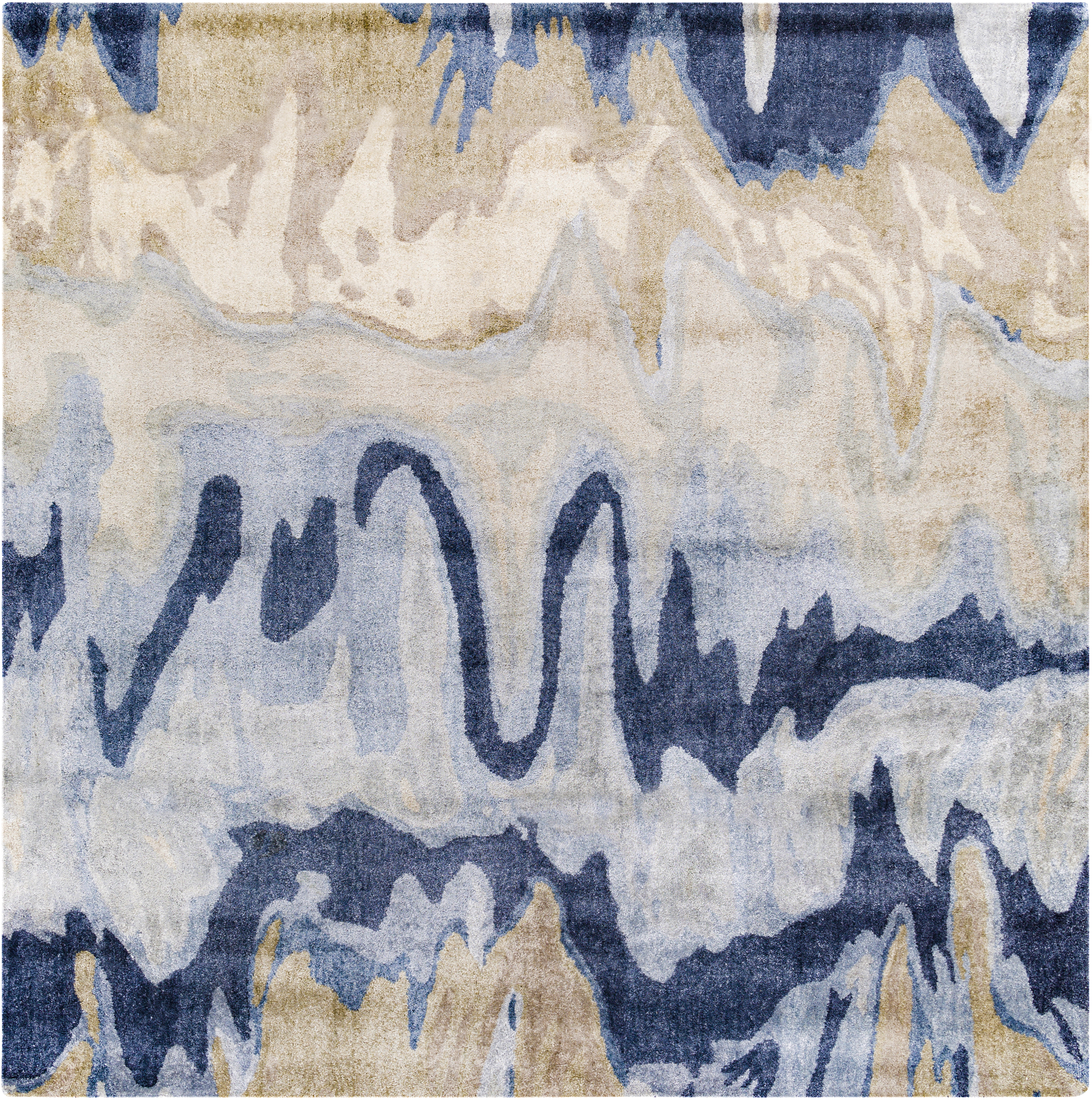 Gemini 96 X 96 inch Beige Rug in 8 Ft Square, Square
