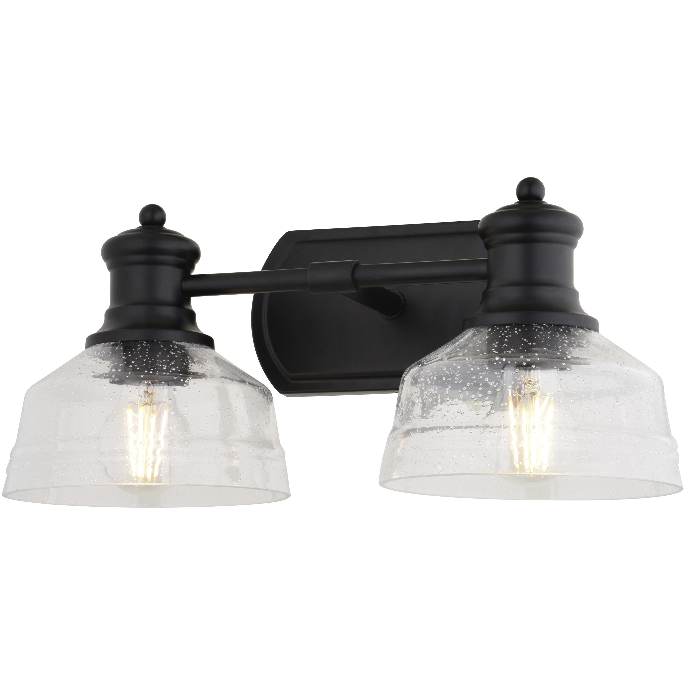Beloit 2 Light 17 inch Matte Black Bathroom Vanity Wall Light