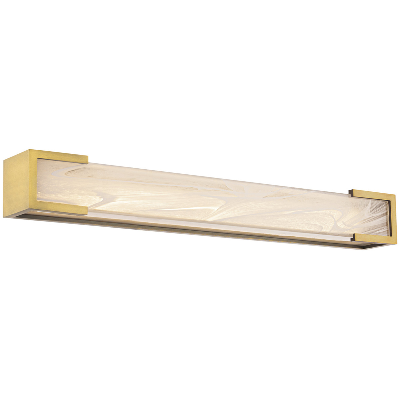Frozen Zone LED 24 inch Aged Brass Bath Vanity & Wall Light