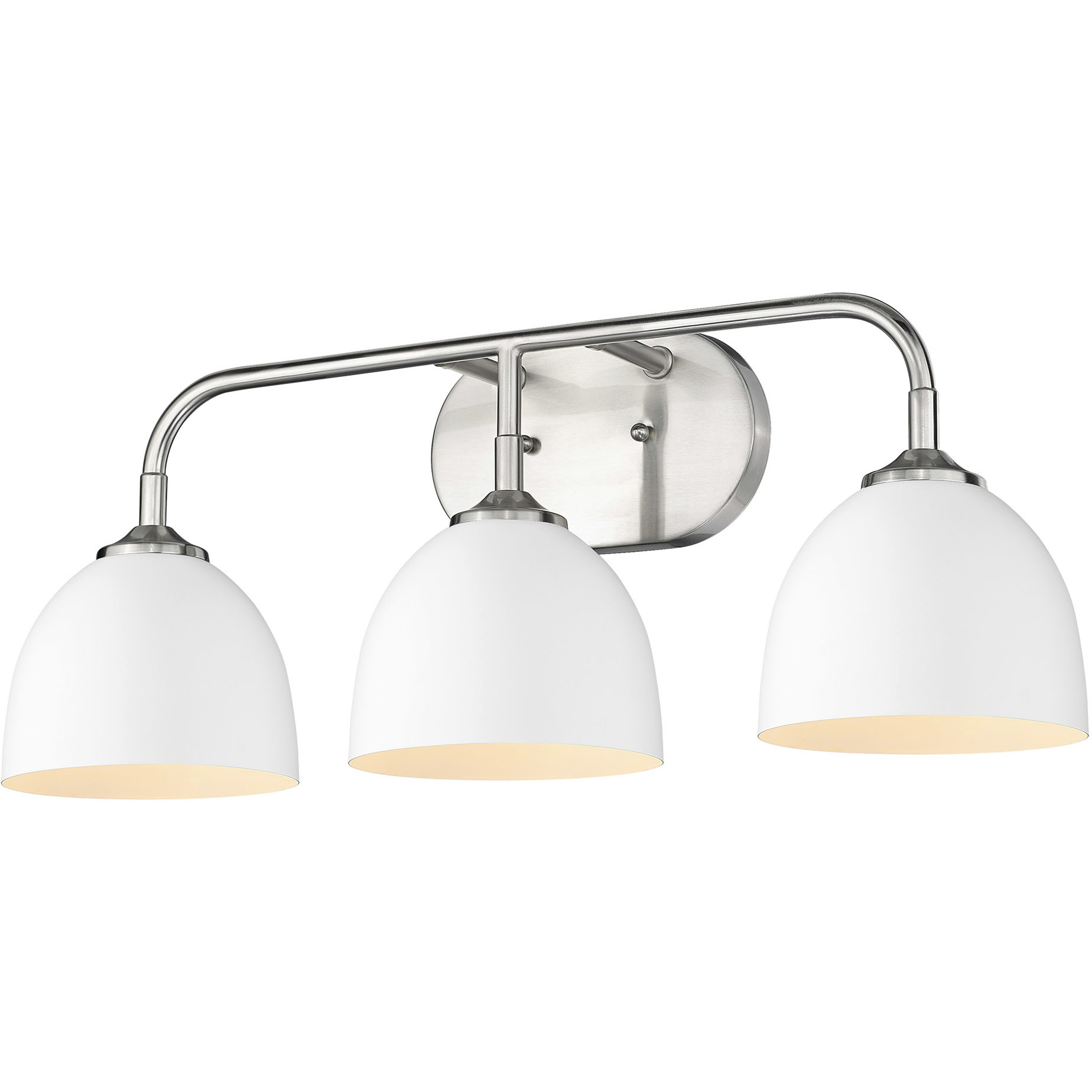 Yep Zoey Vanity Wall Light in Pewter, Matte White