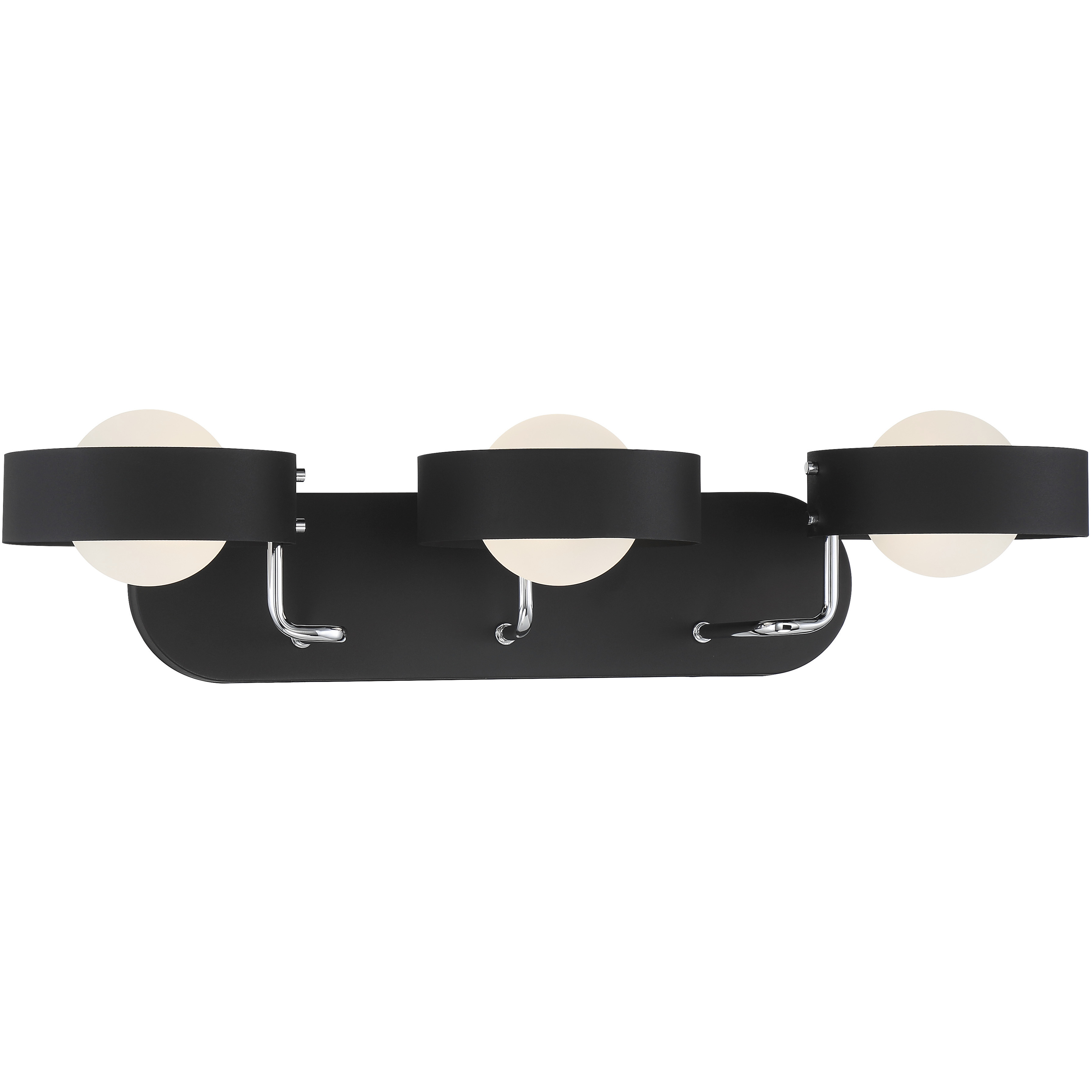 Lift Off 3 Light 25.5 inch Sand Coal And Polished Nickel Bath Light Wall Light